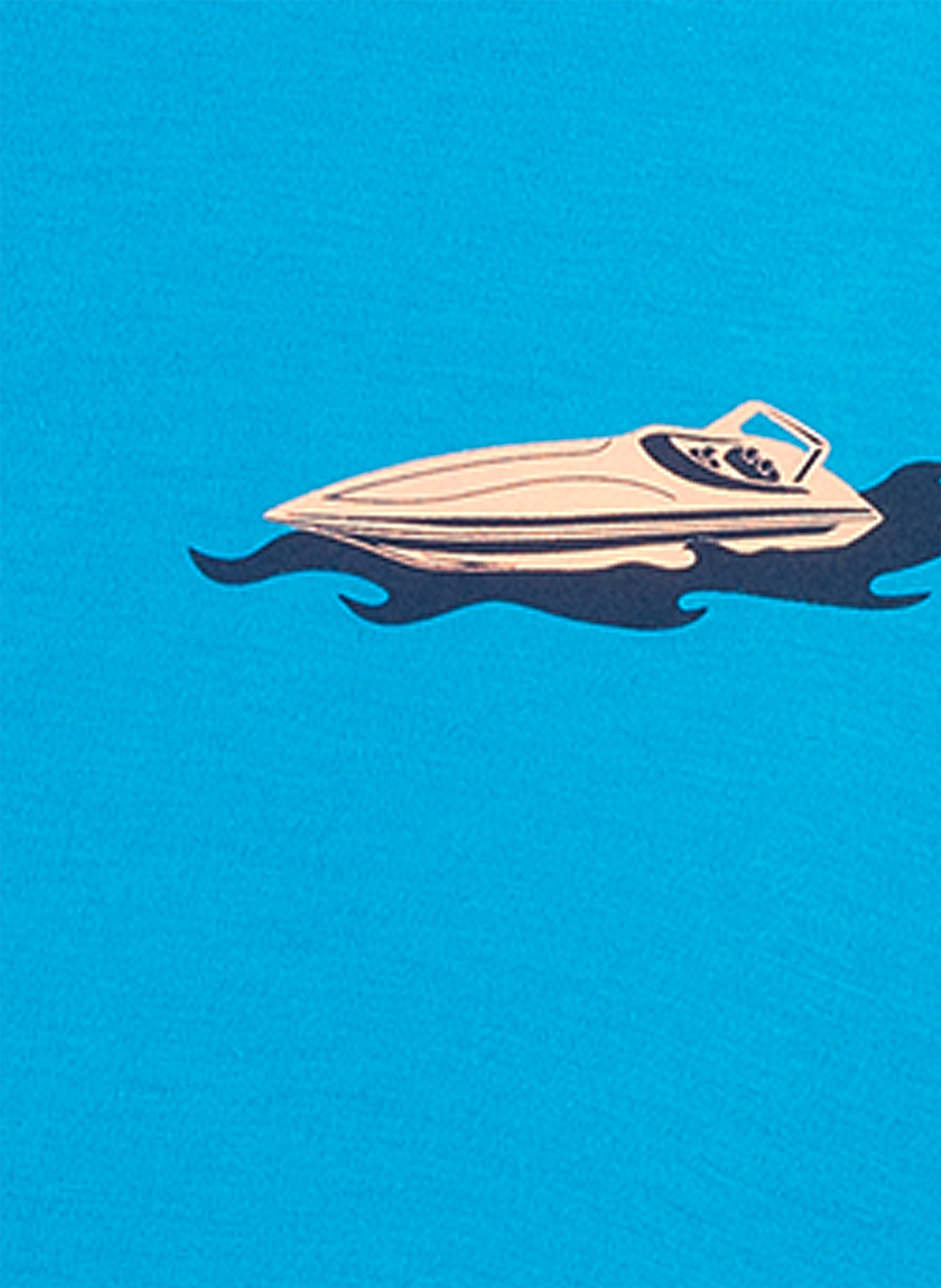 Jungen-Schlafanzug lang Blau Speedboat