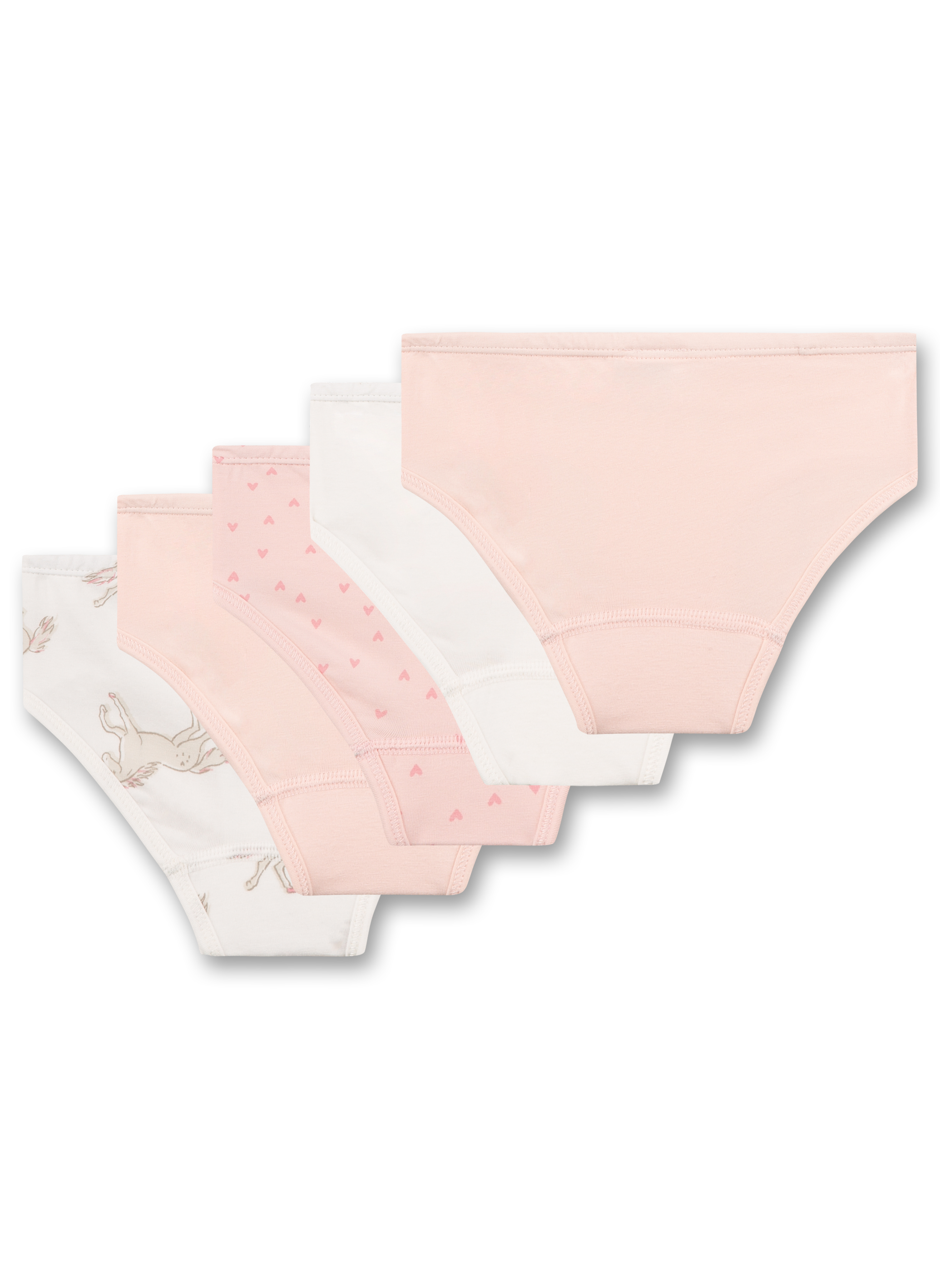 Mädchen-Hüftslip (5er-pack) Off-White