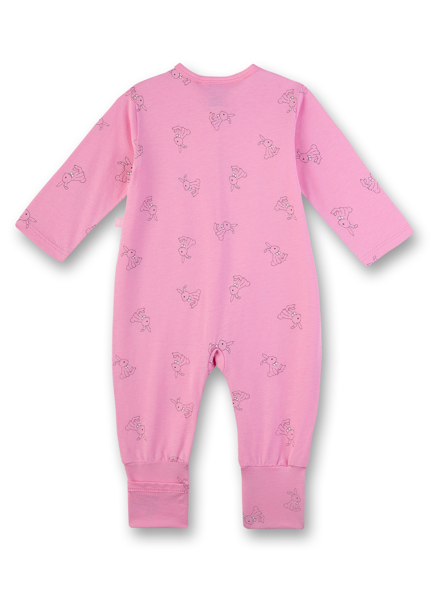 Mädchen-Overall mit Klappfuß Rosa Bunny Love