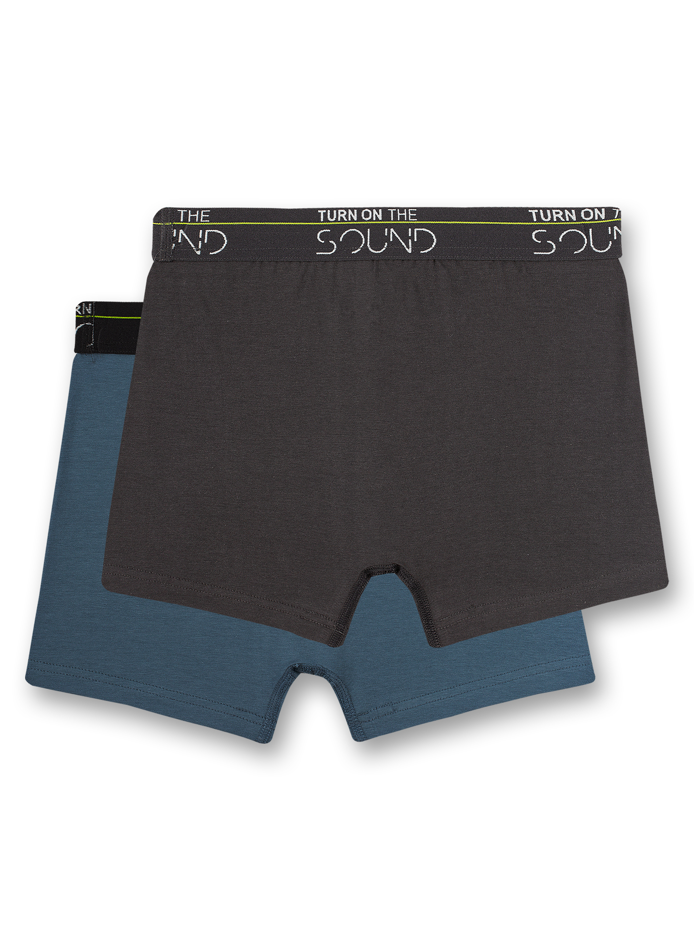 Jungen-Hipshorts (Doppelpack) Blau und Grau Urban Music