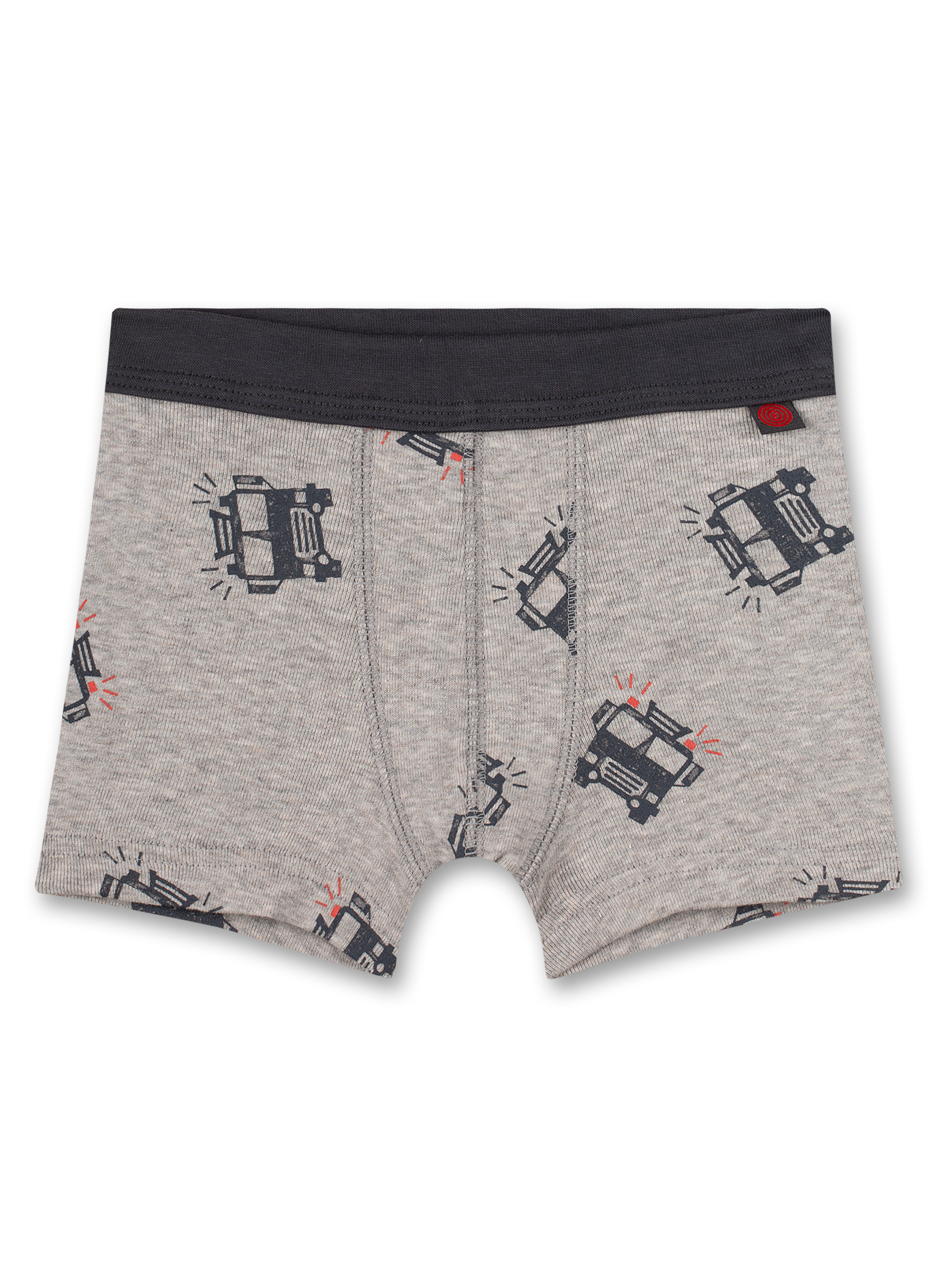 Jungen-Hipshorts Graumelange Truck