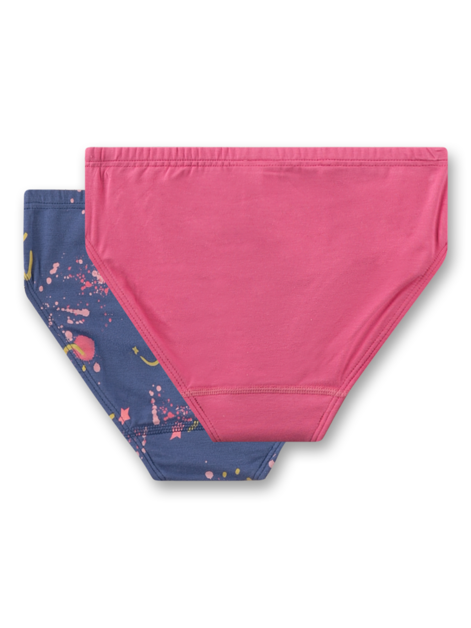bikini-Unterteil, pink, einfarbig, low-rise, Zweiteiliges Set