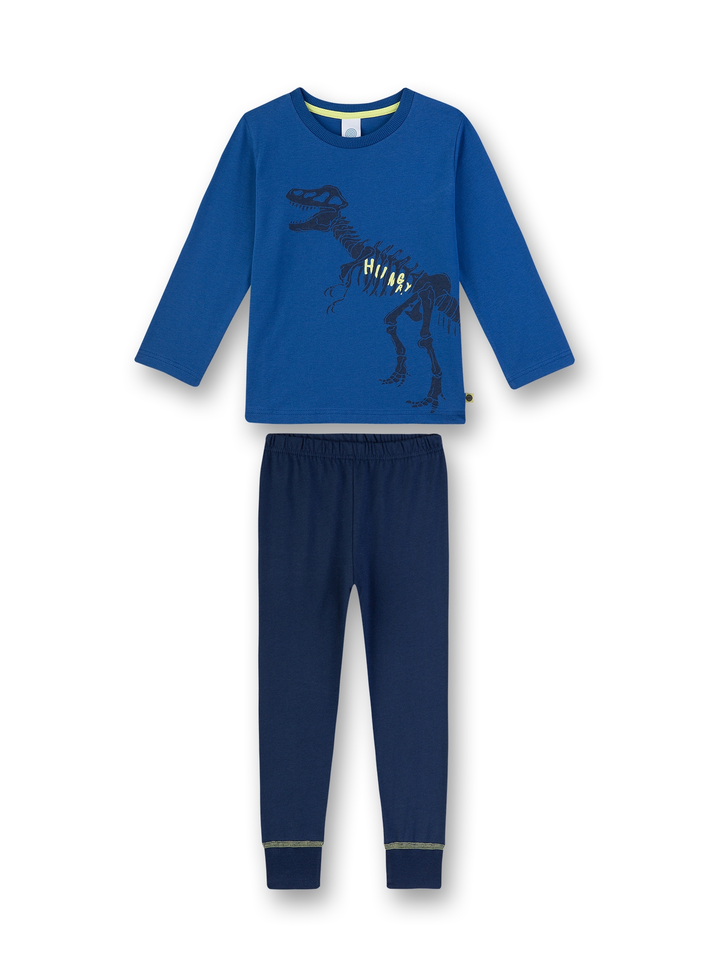 Jungen-Schlafanzug lang Blau Dino