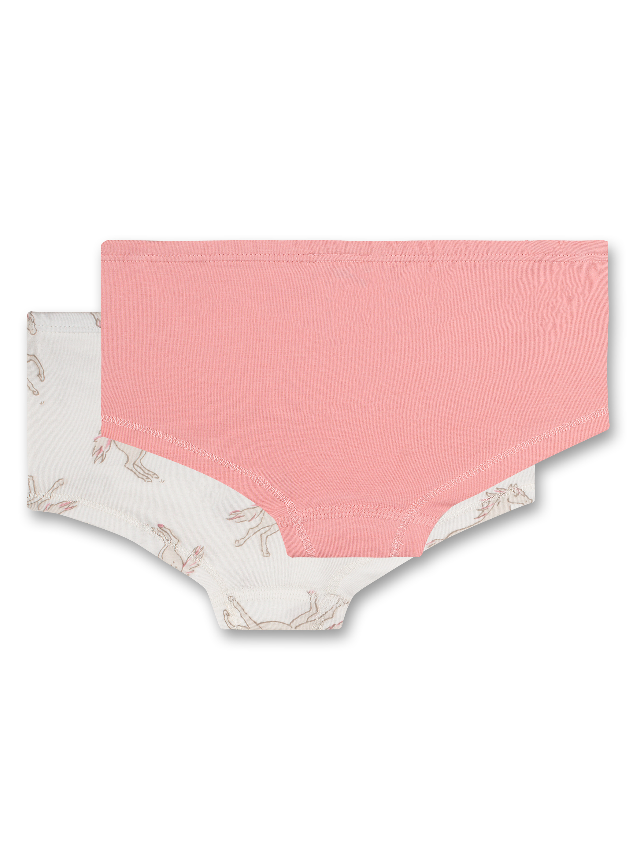 Mädchen-Cutbrief (Doppelpack) Off-White und Rosa