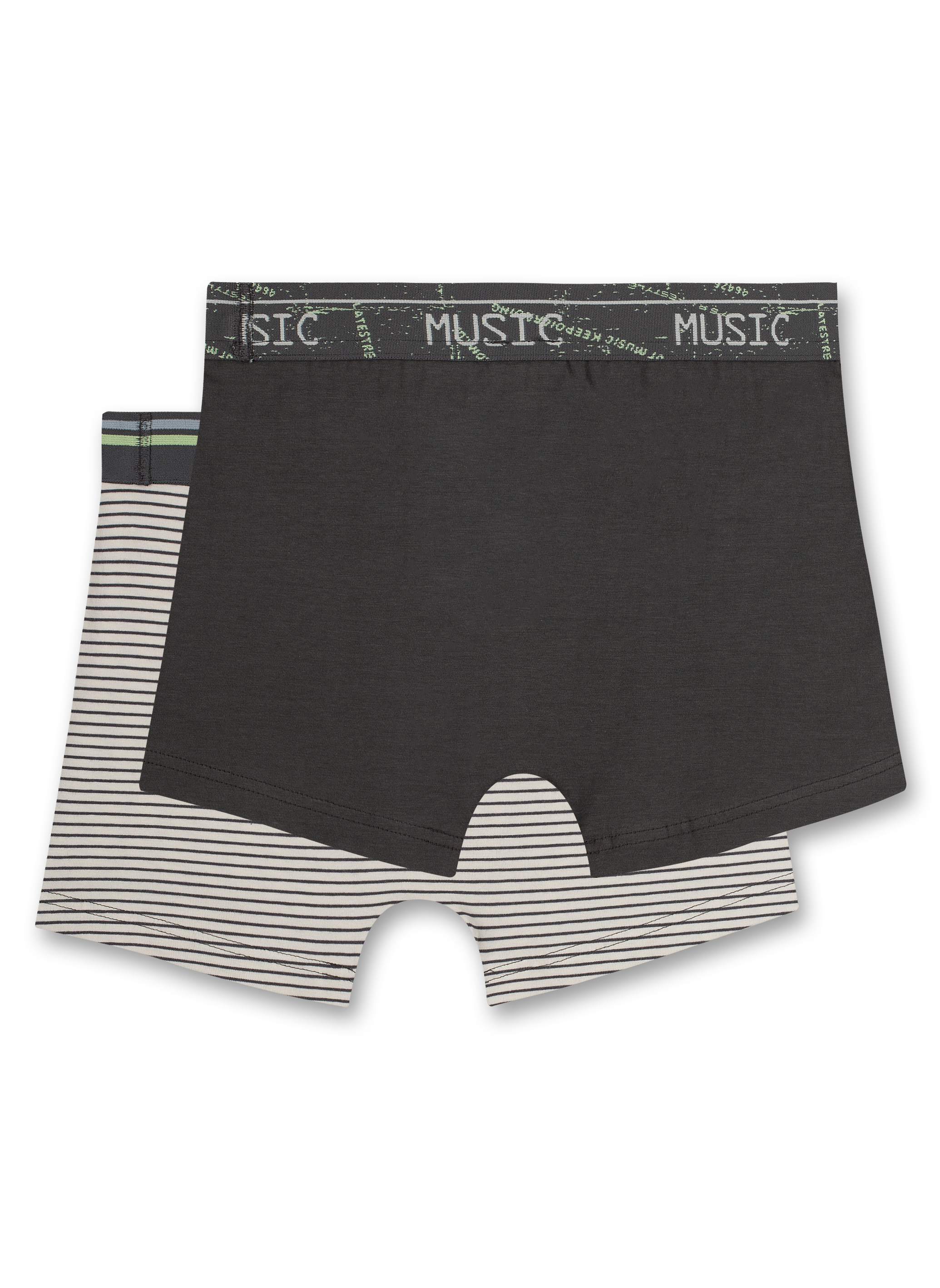 Jungen-Hipshorts (Doppelpack) Grau