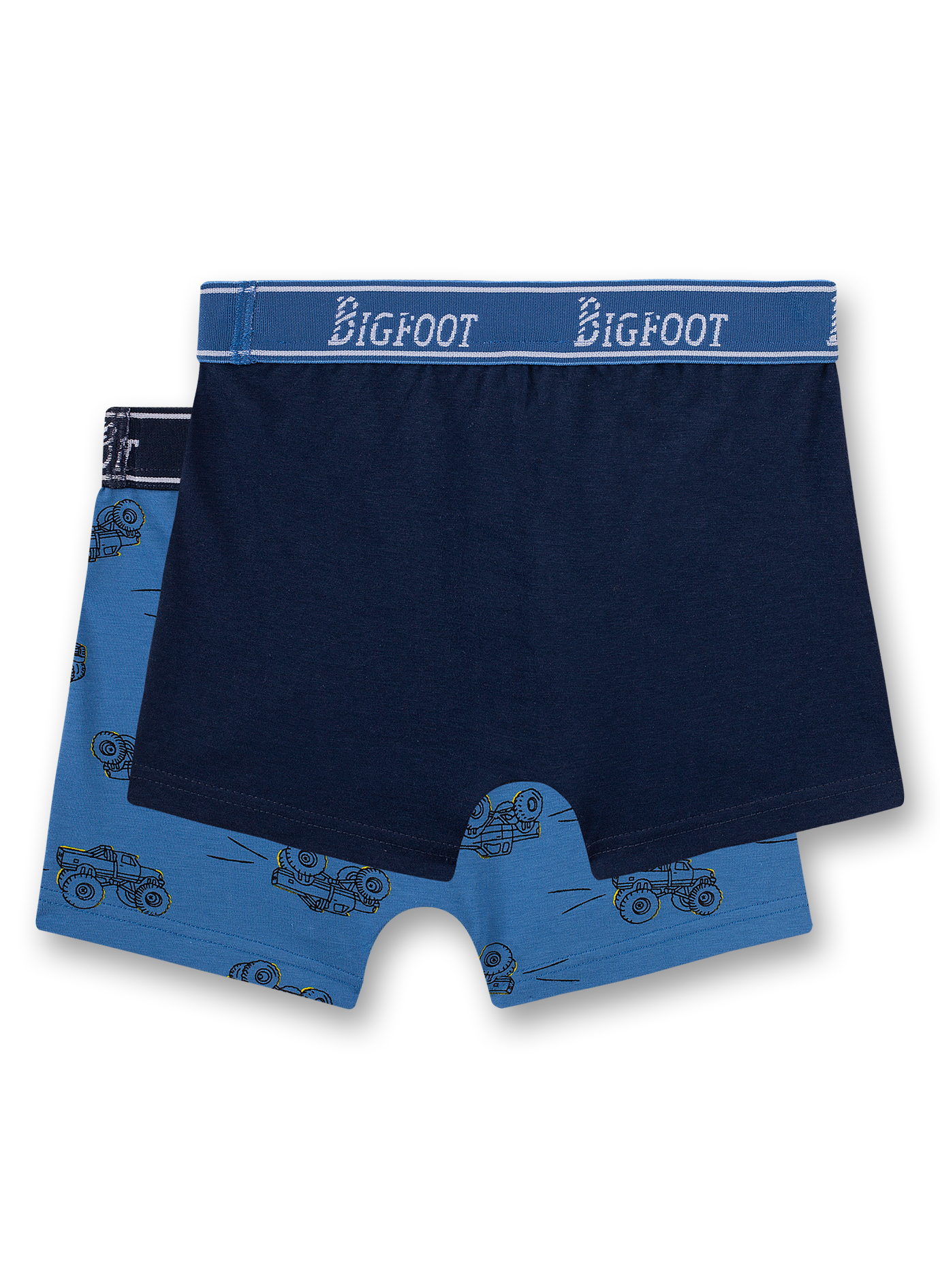 Jungen-Shorts (Doppelpack) Blau und Dunkelblau Bigfoot