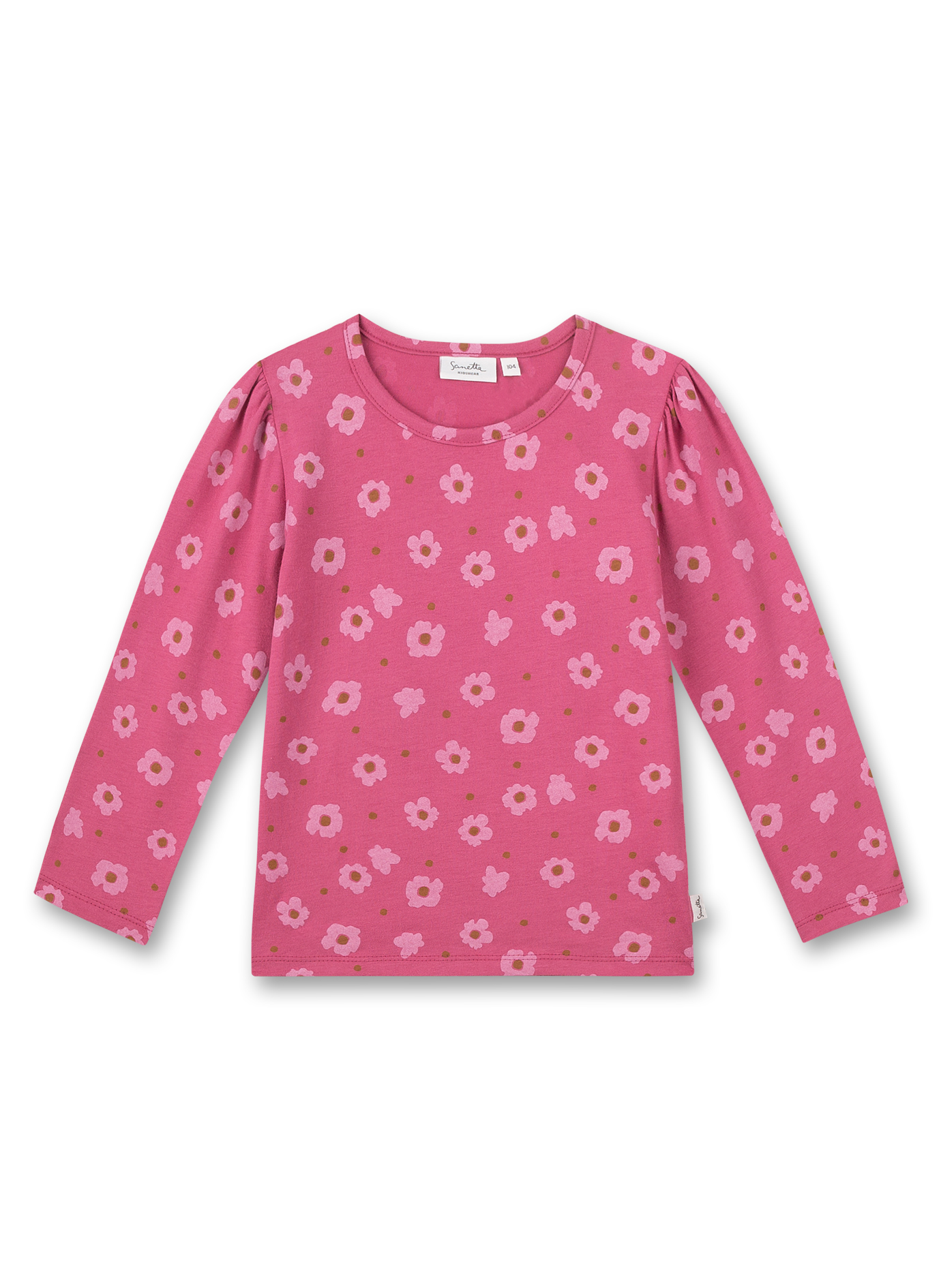 Mädchen-Shirt langarm Pink