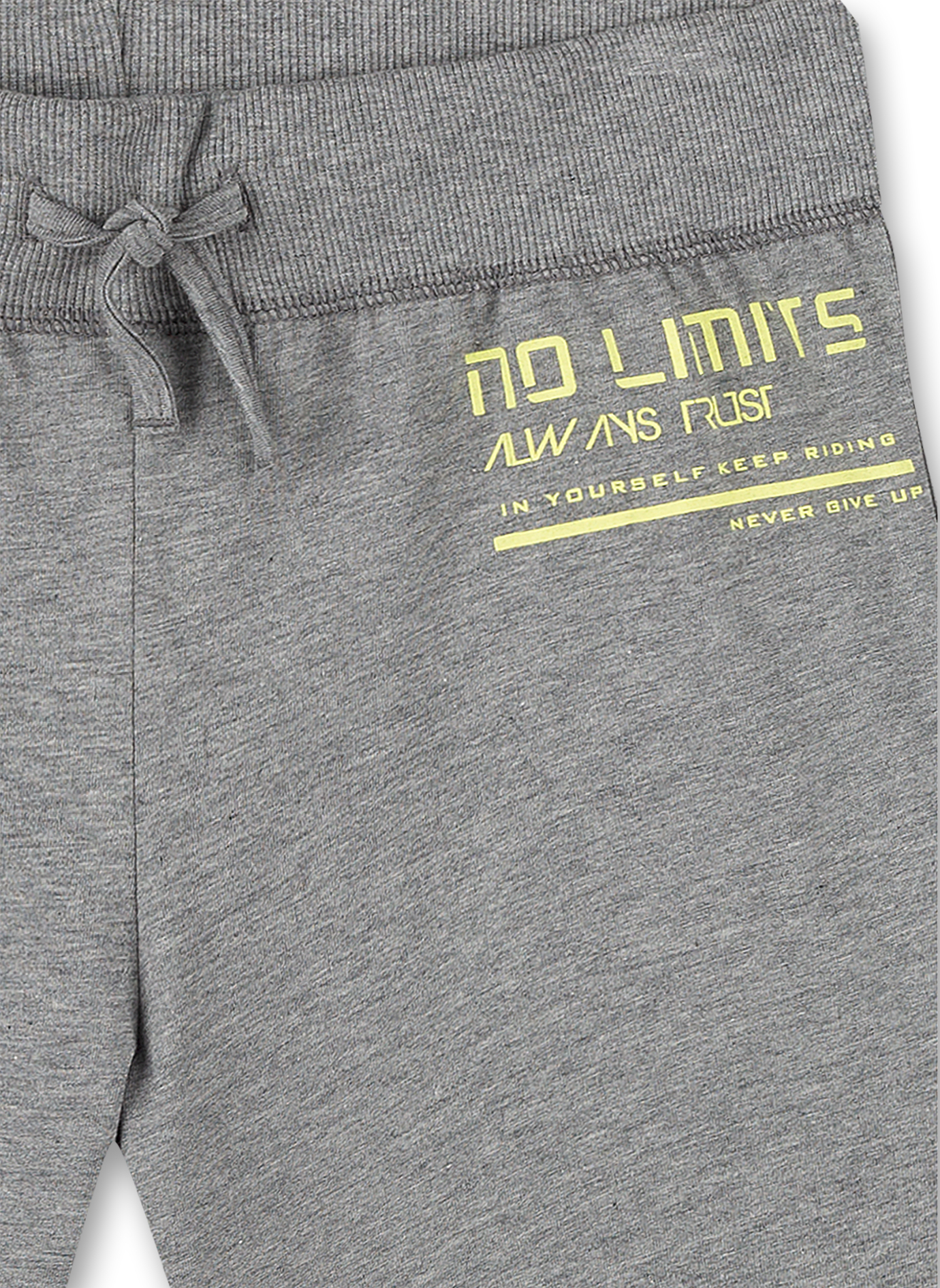 Jungen-Shorts Graumelange Athleisure Skate