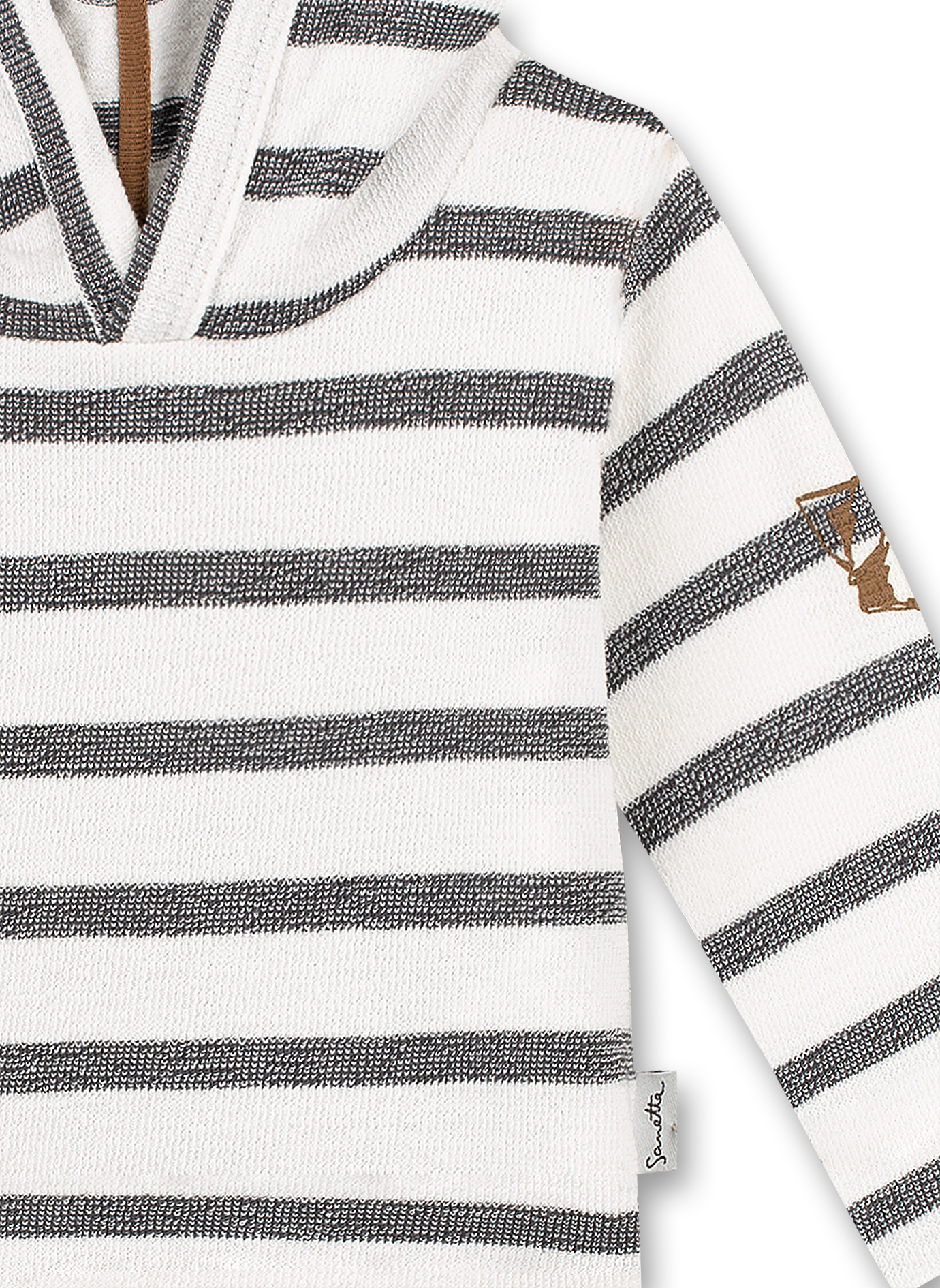Jungen-Sweatshirt Off-White Ringel Indian Little Panda