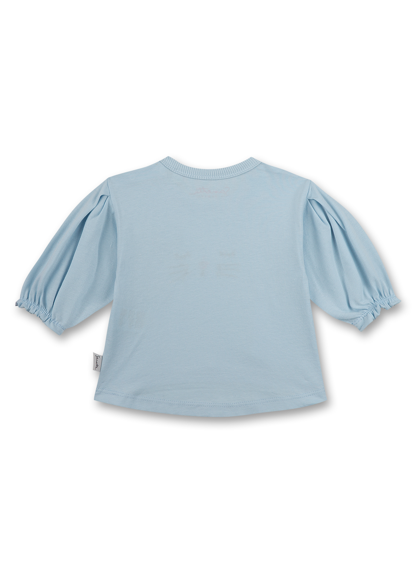 Mädchen-Shirt langarm Hellblau Lovely Leo