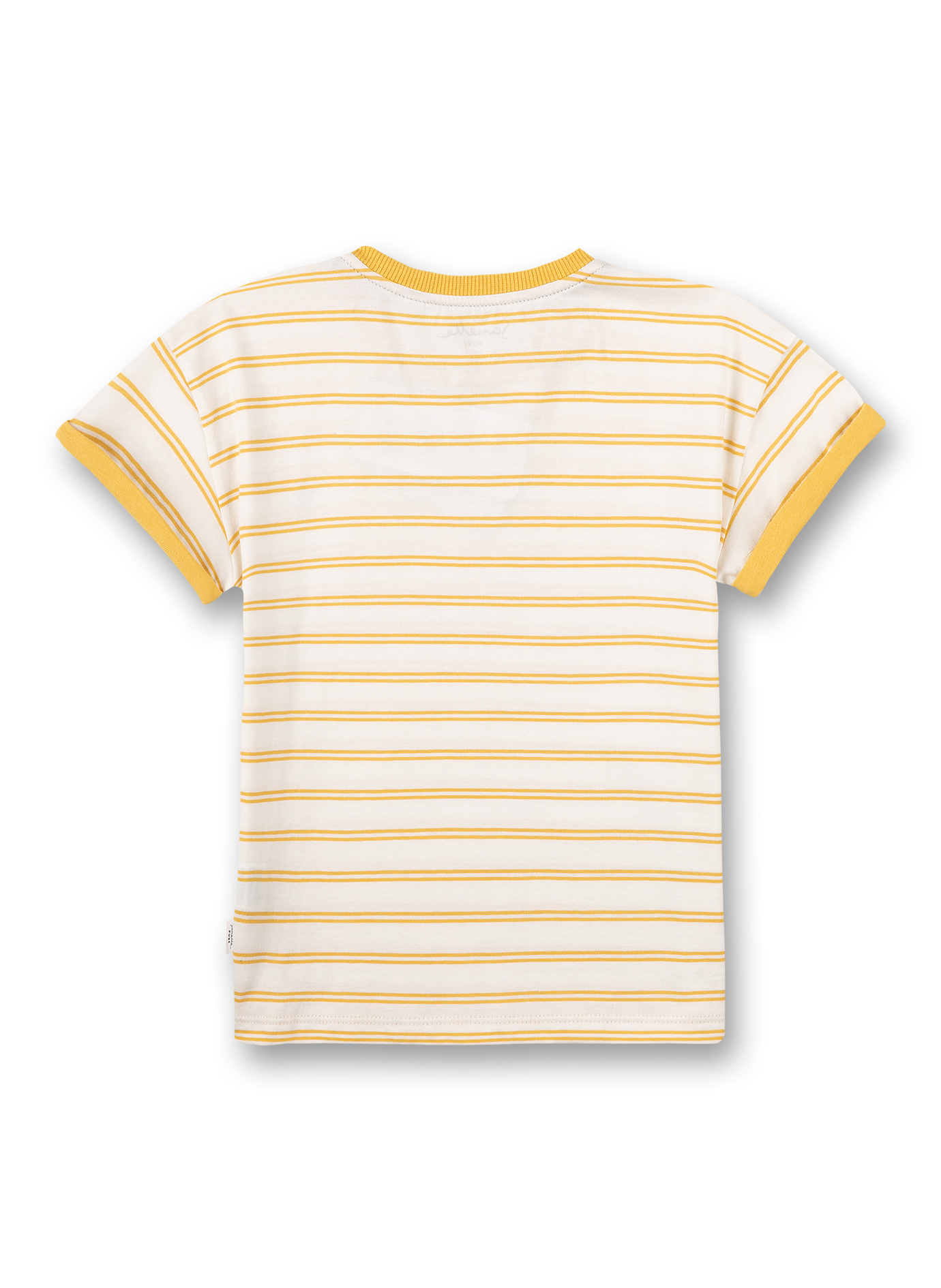 Unisex T-Shirt Gelb Ringel