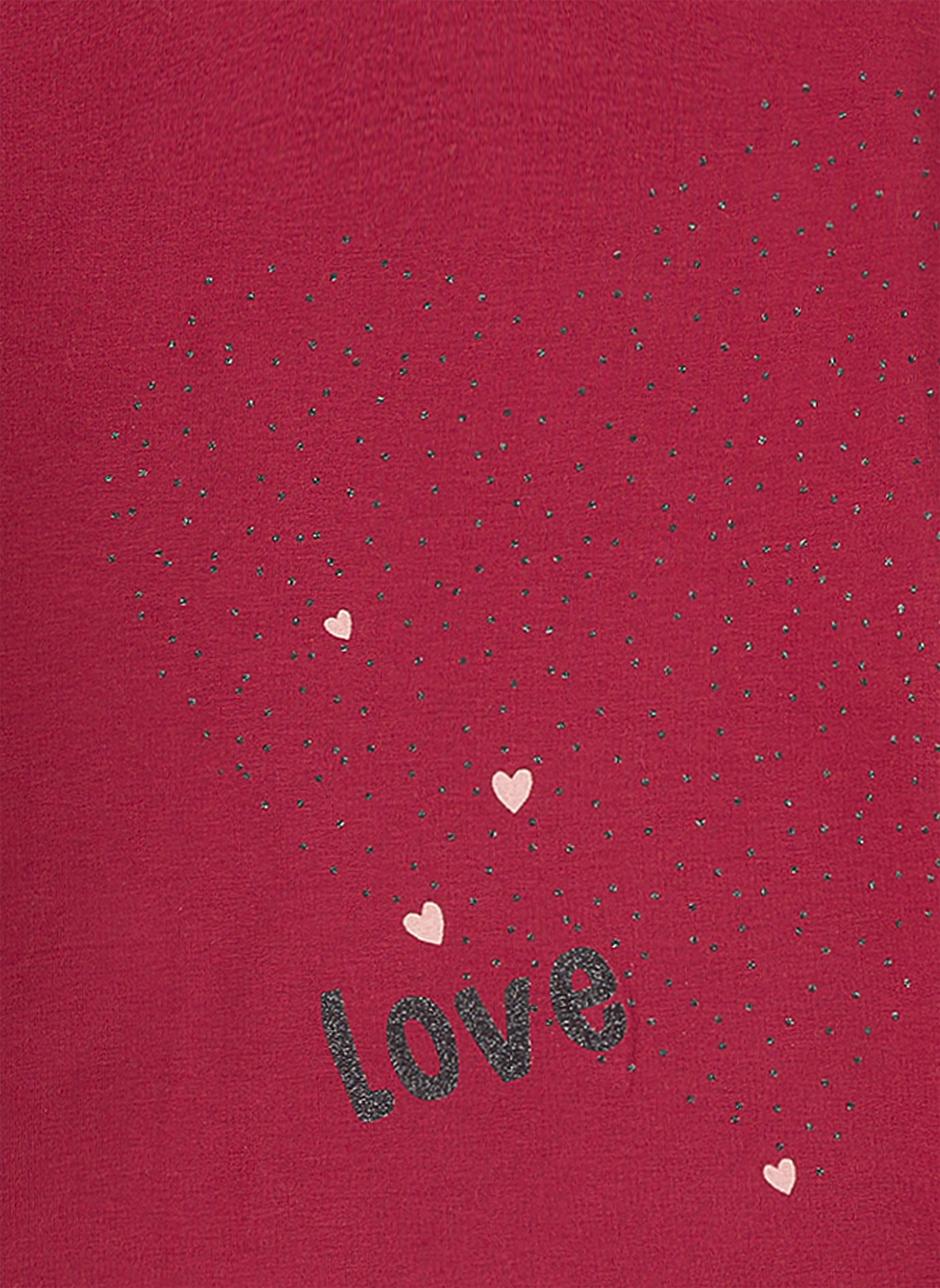 Mädchen-Sweatshirt Rot With all my Heart