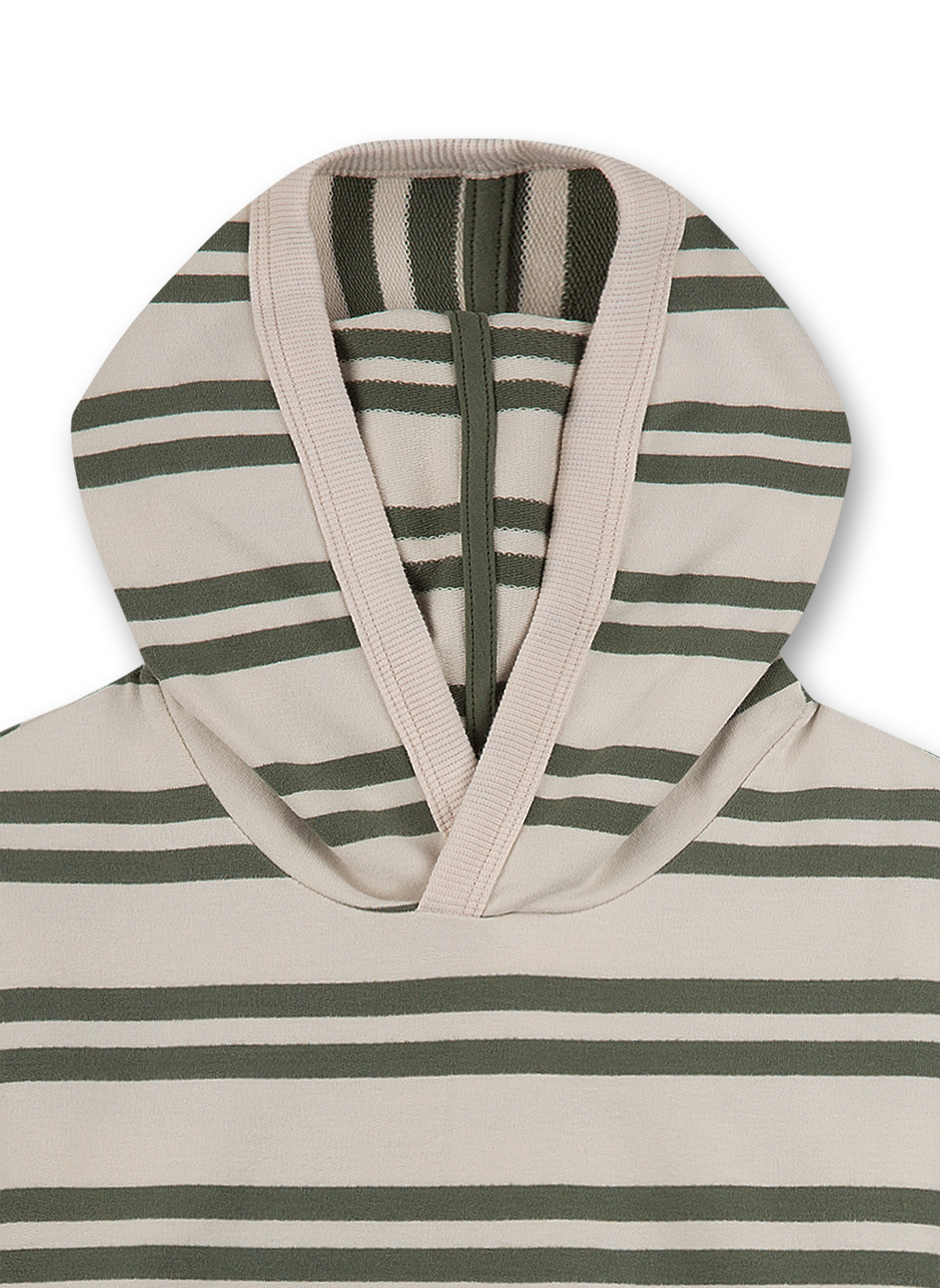 Jugen-Sweatshirt Grün Ringel