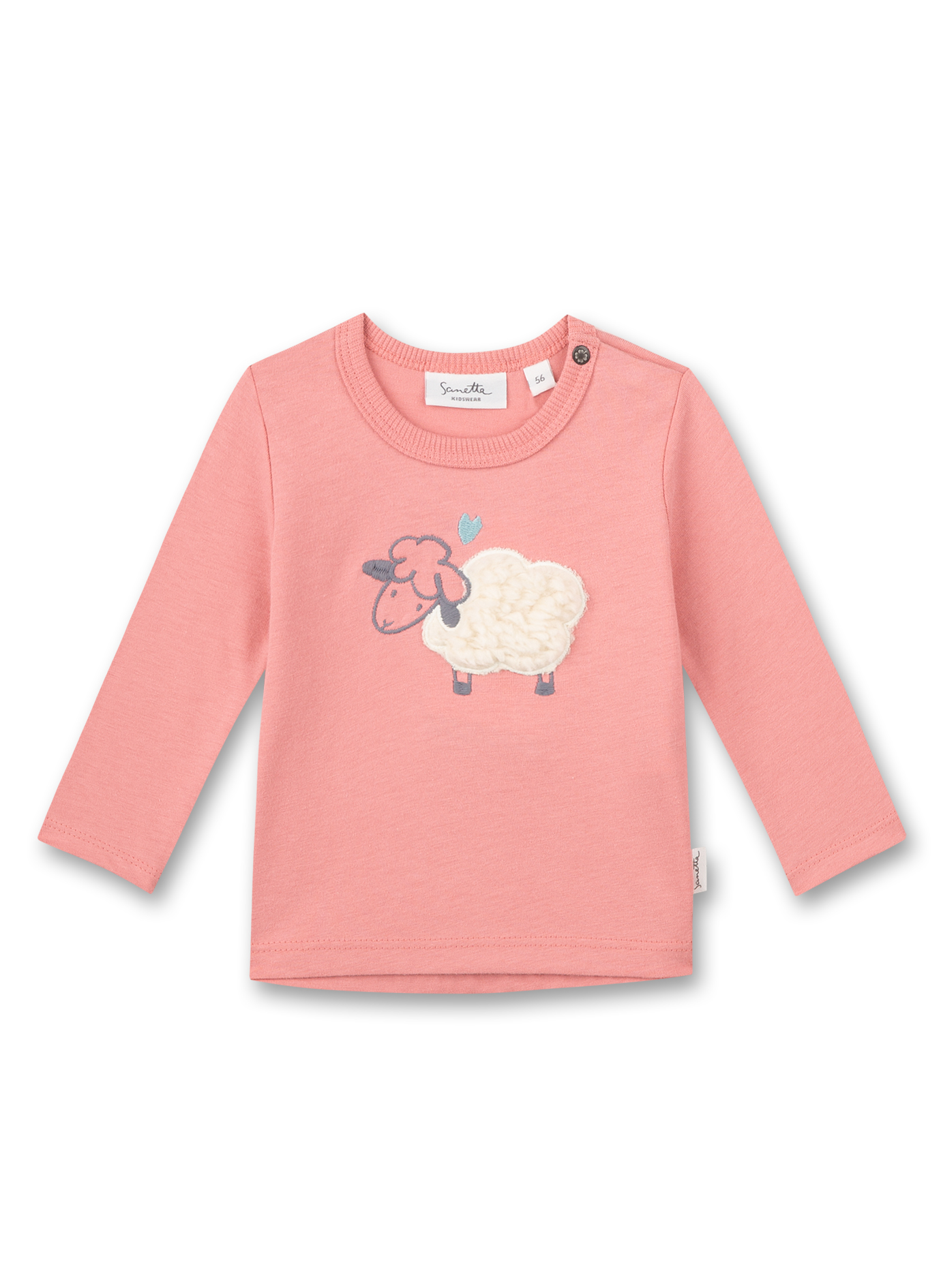 Mädchen-Shirt langarm Rosa
