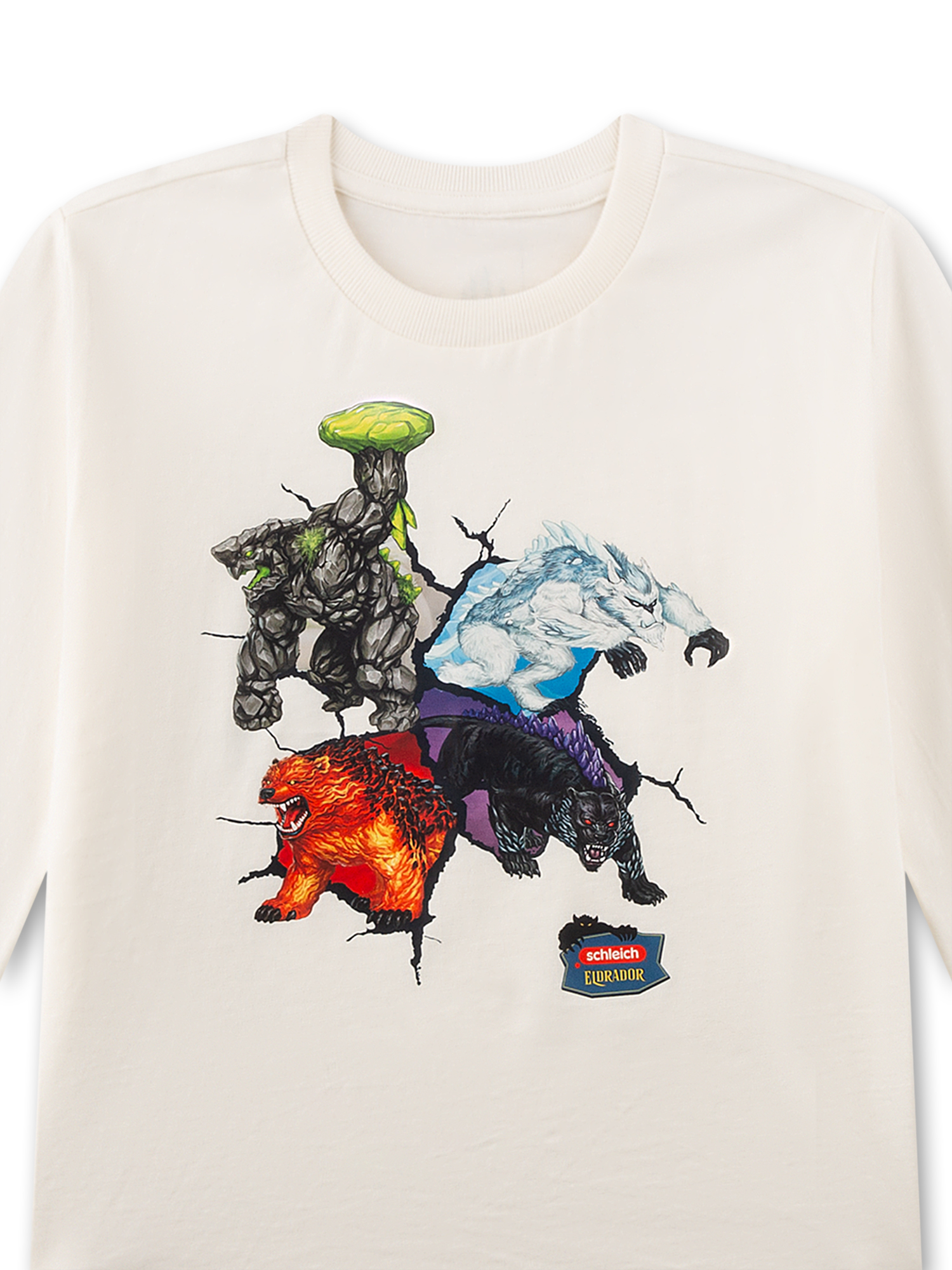 Drachenfigur, Monster, T-Shirt, Graphic, Mehrfarbig