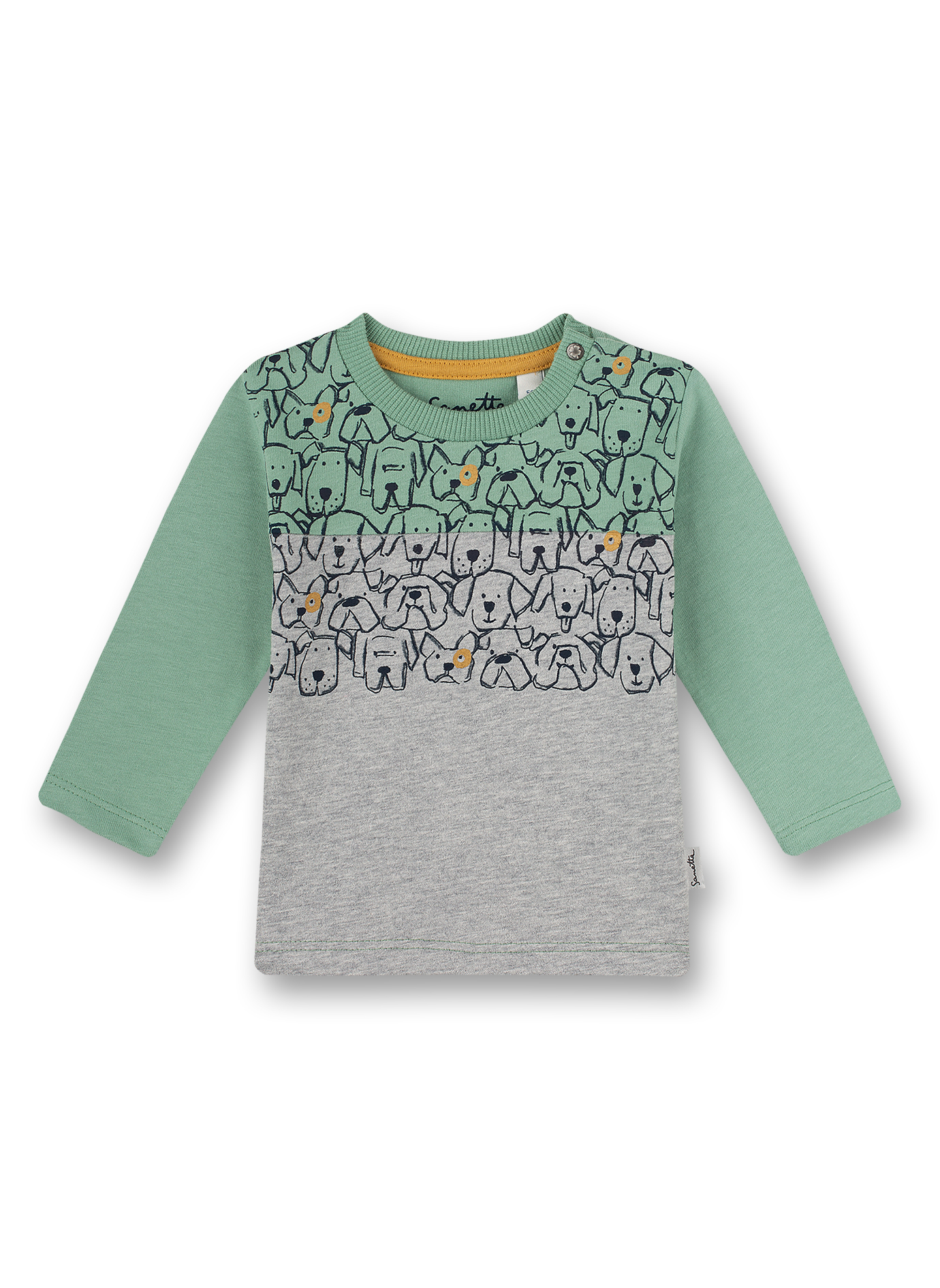 Jungen-Shirt langarm Grün Best Buddies