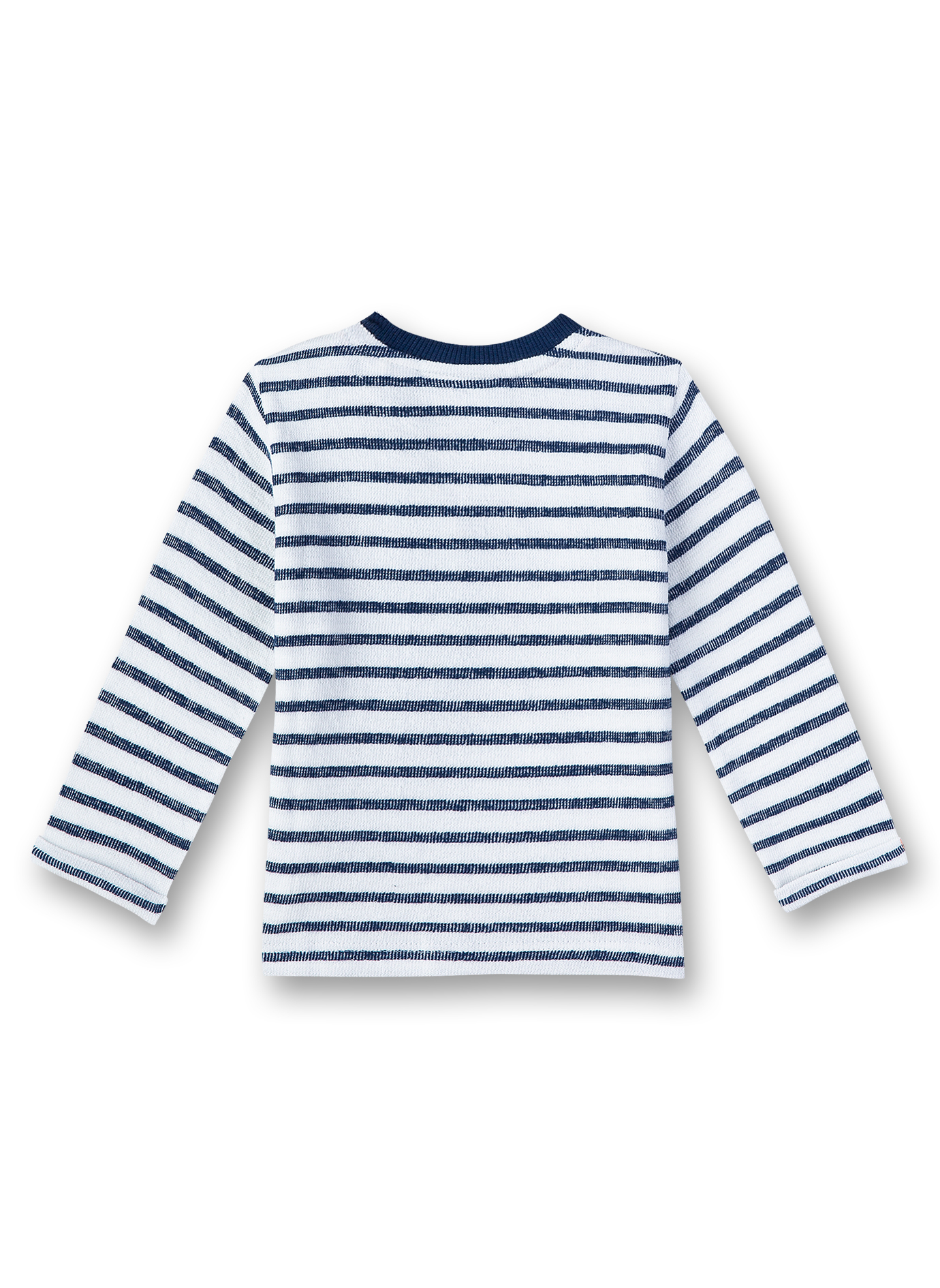 Jungen-Sweatshirt Blau-geringelt Submarine