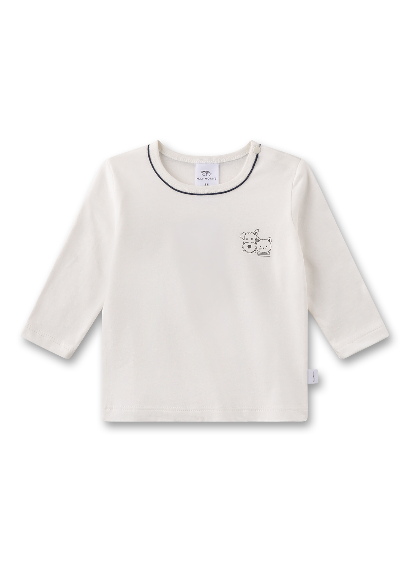 Baby-Langarmshirt beige