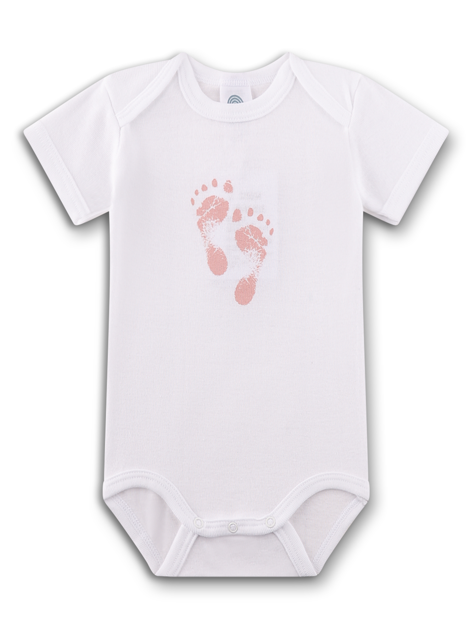Baby, Onesie, Kurze Hüllen, Fußabdrücke, Rosa Druck