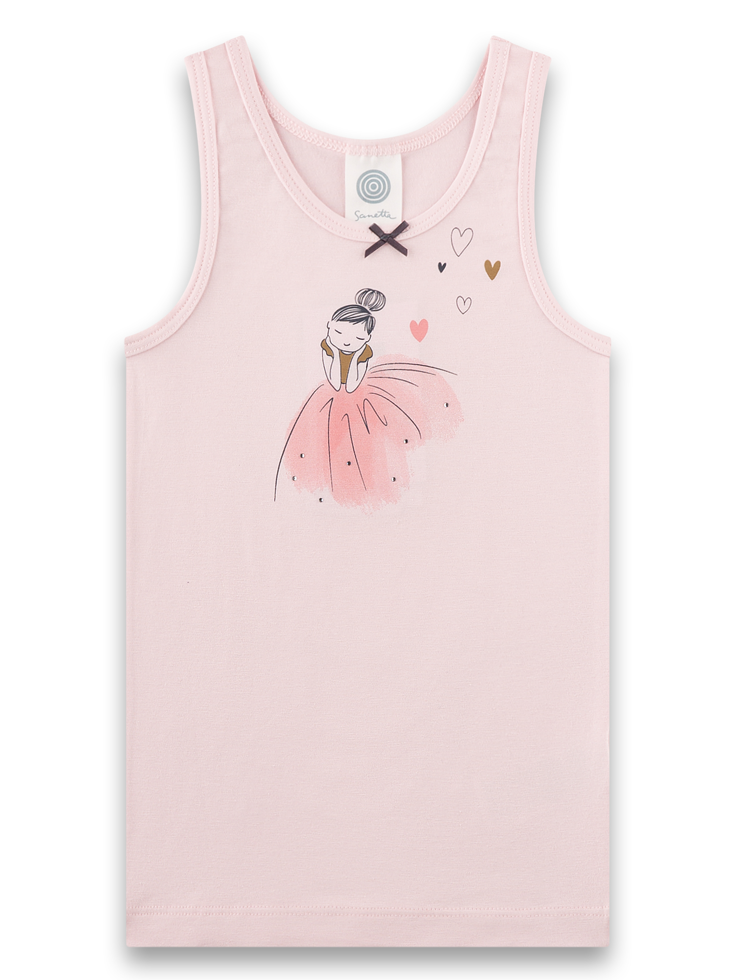 Kinder-Shirt, Tanktop, Rosa, Mädchen-Top, Druck
