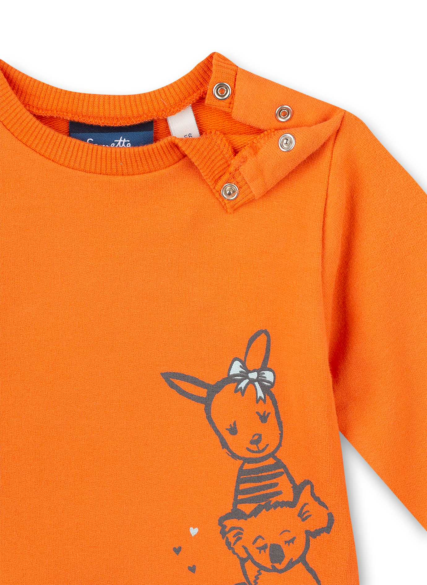 Mädchen-Sweatshirt Orange Kangaroo