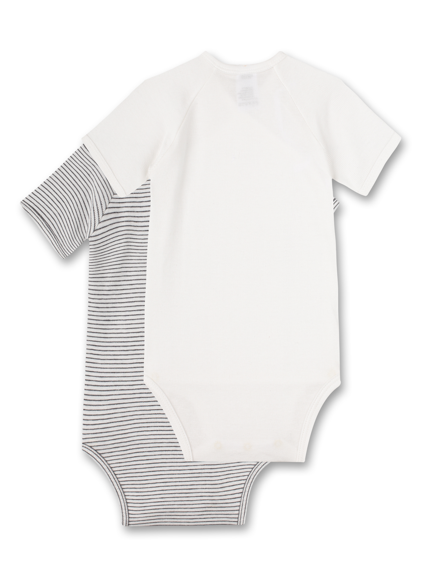 Wickelbody kurzarm (Doppelpack) Off-White undRingel