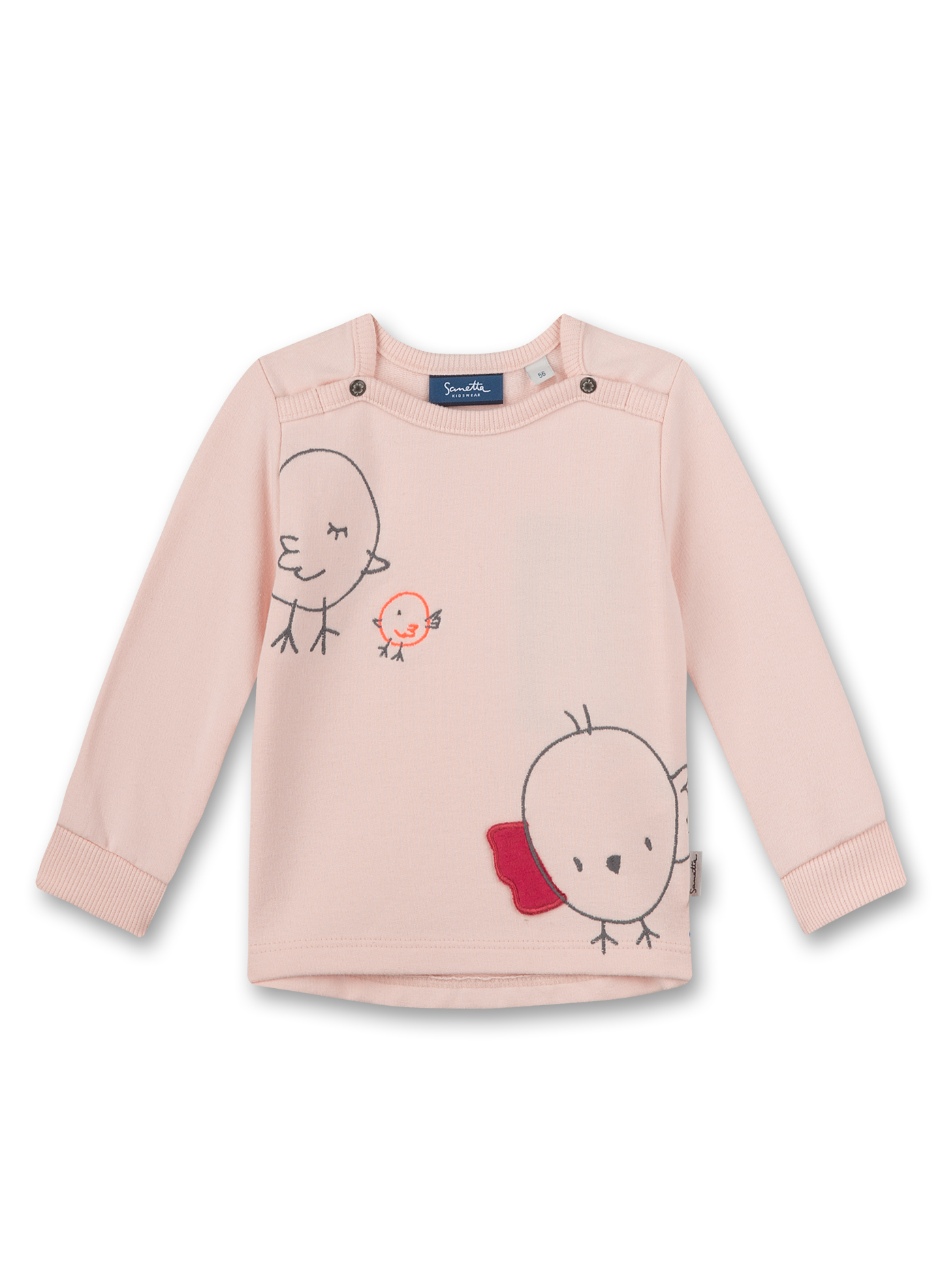 Mädchen-Sweatshirt Rosa Little Birdie