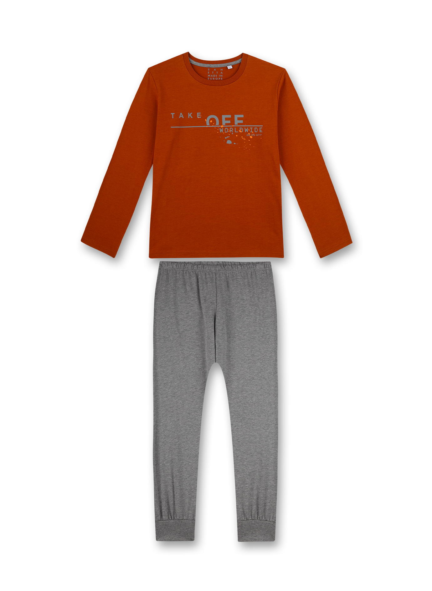 Jungen-Schlafanzug Rot