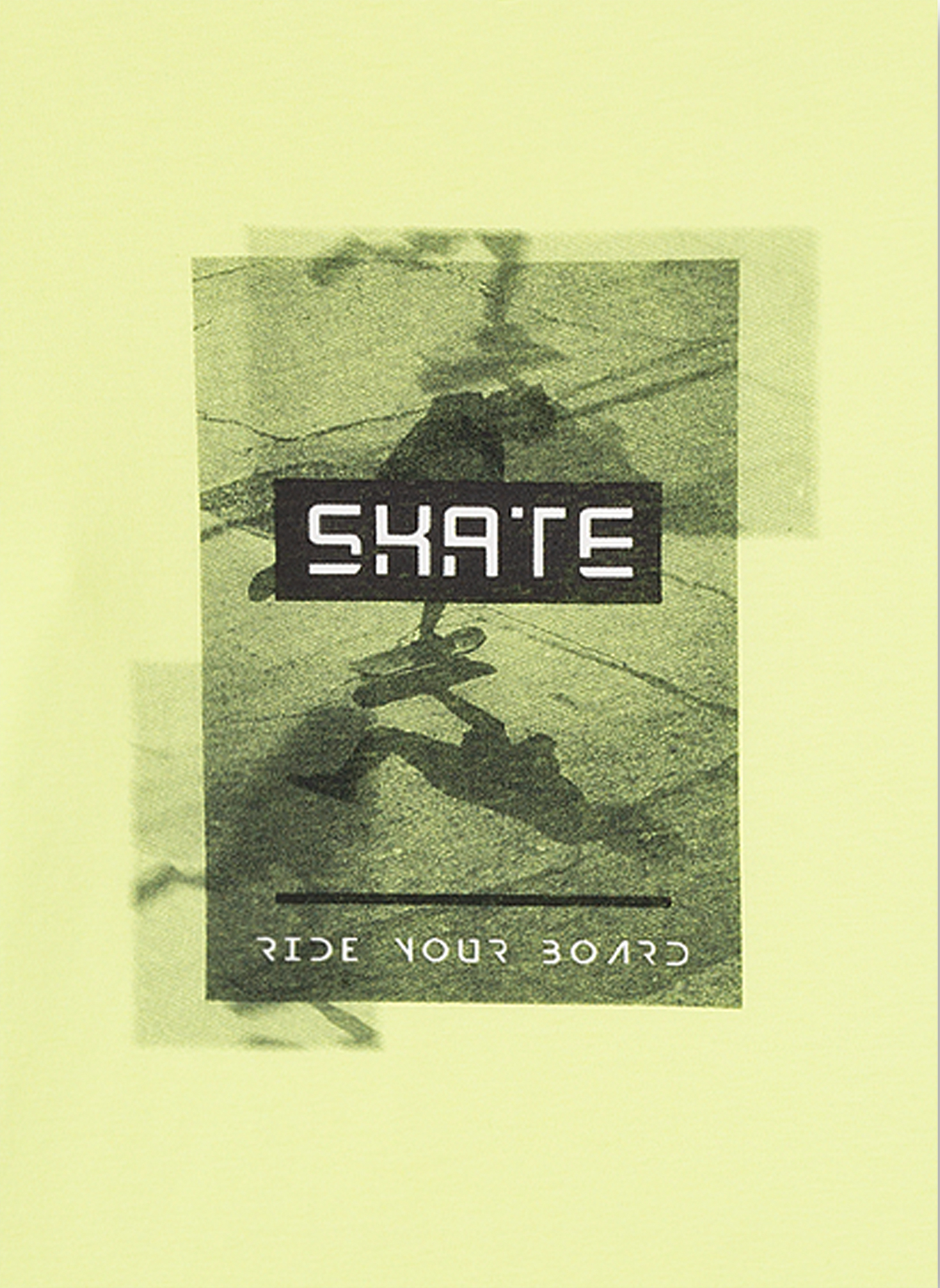 Jungen-Schlafanzug Lime-Gelb Skate