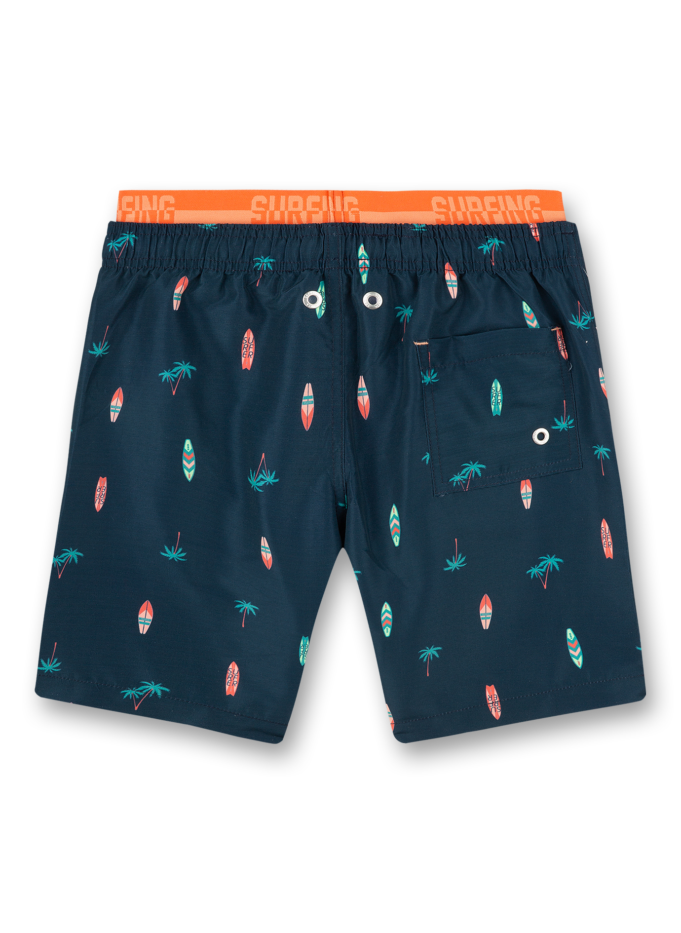 Jungen-Badeshorts Dunkelblau
