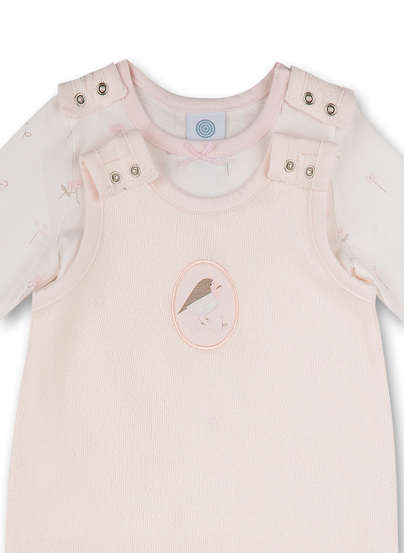 Babystrampler mit Fuß Mädchen Rosa