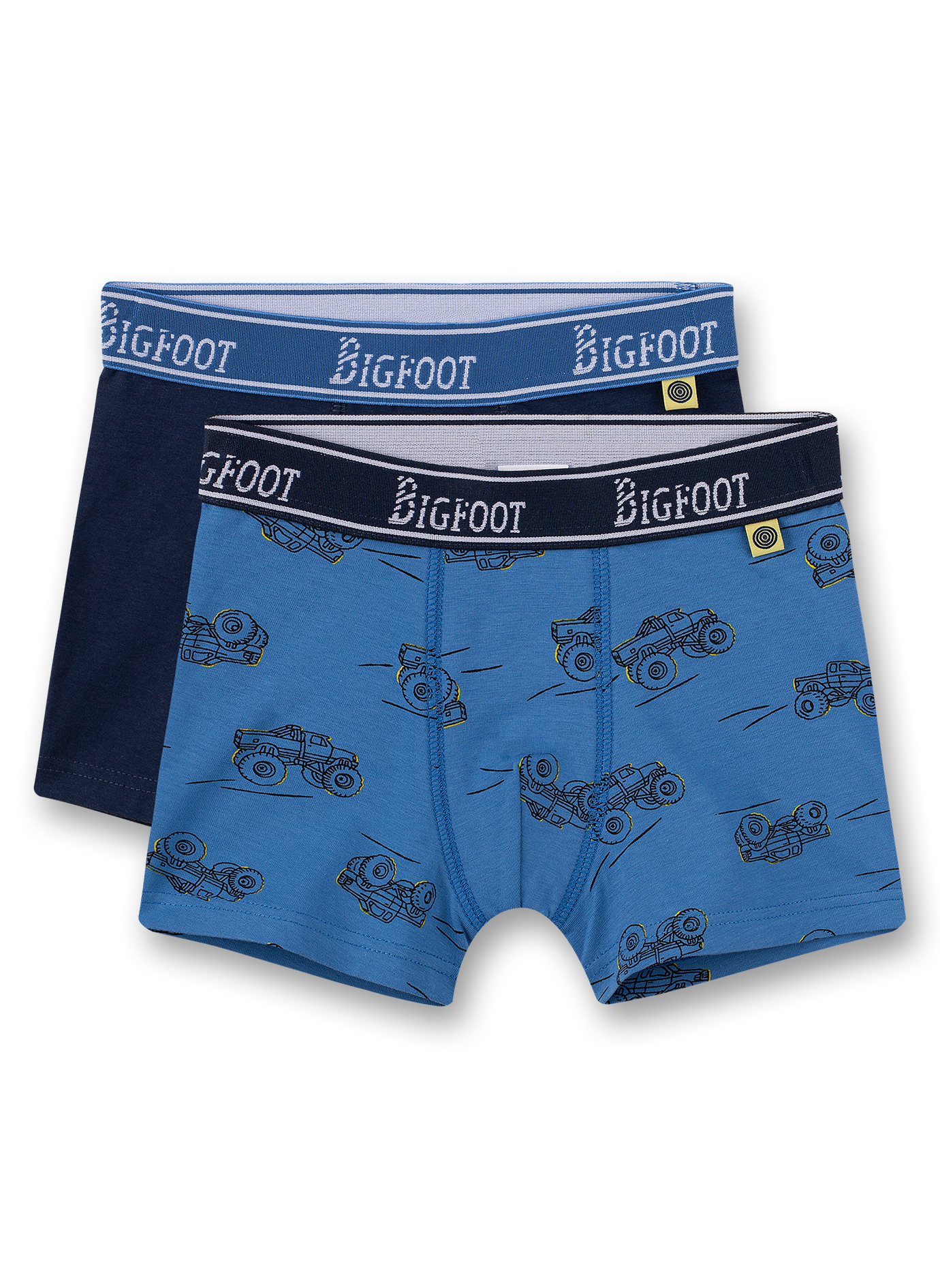 Jungen-Shorts (Doppelpack) Blau und Dunkelblau Bigfoot