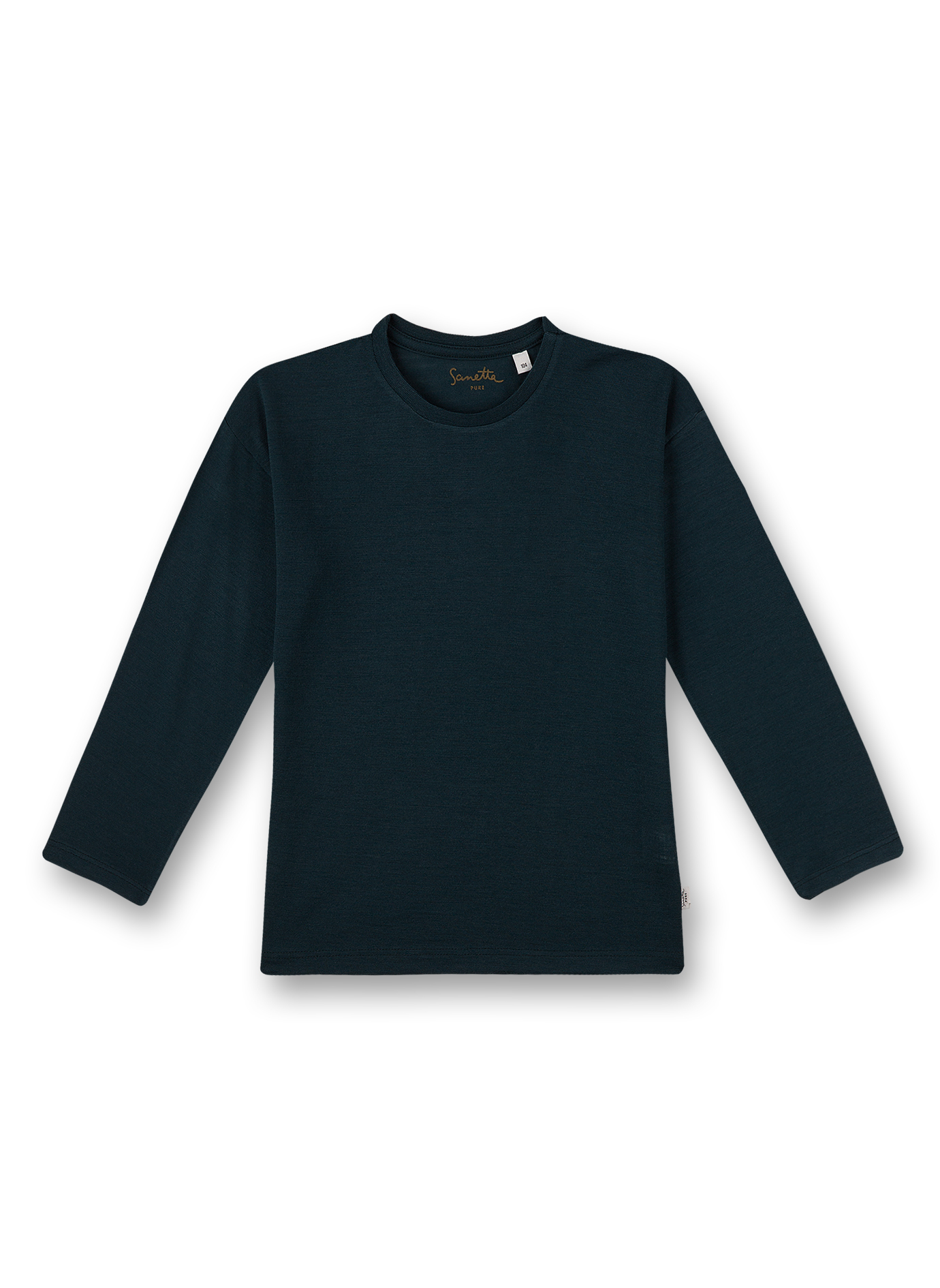 Jungen-Shirt langarm Dunkelgrün