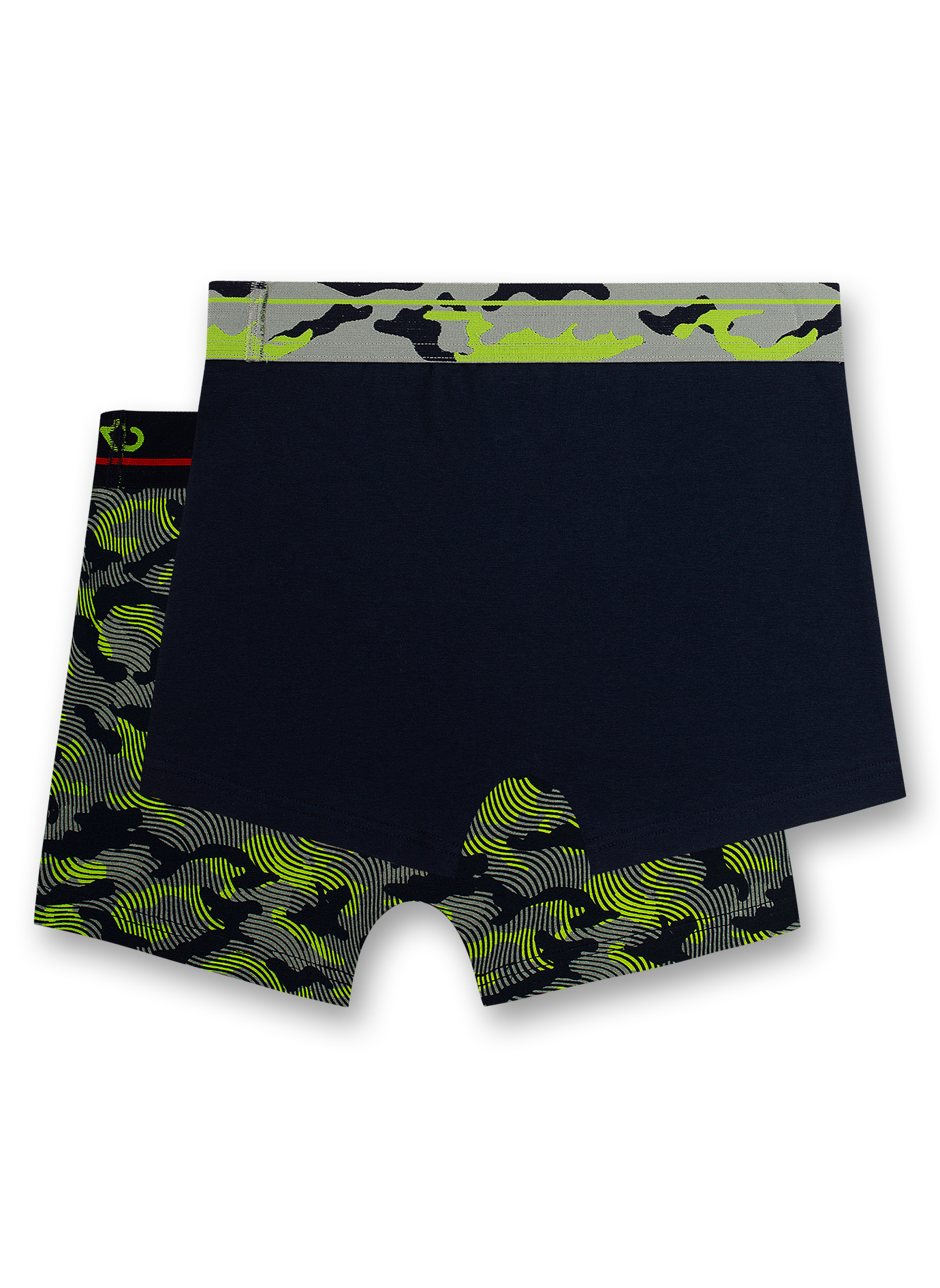 Jungen-Hipshorts (Doppelpack) Camouflage und Dunkelblau Ride the Cross