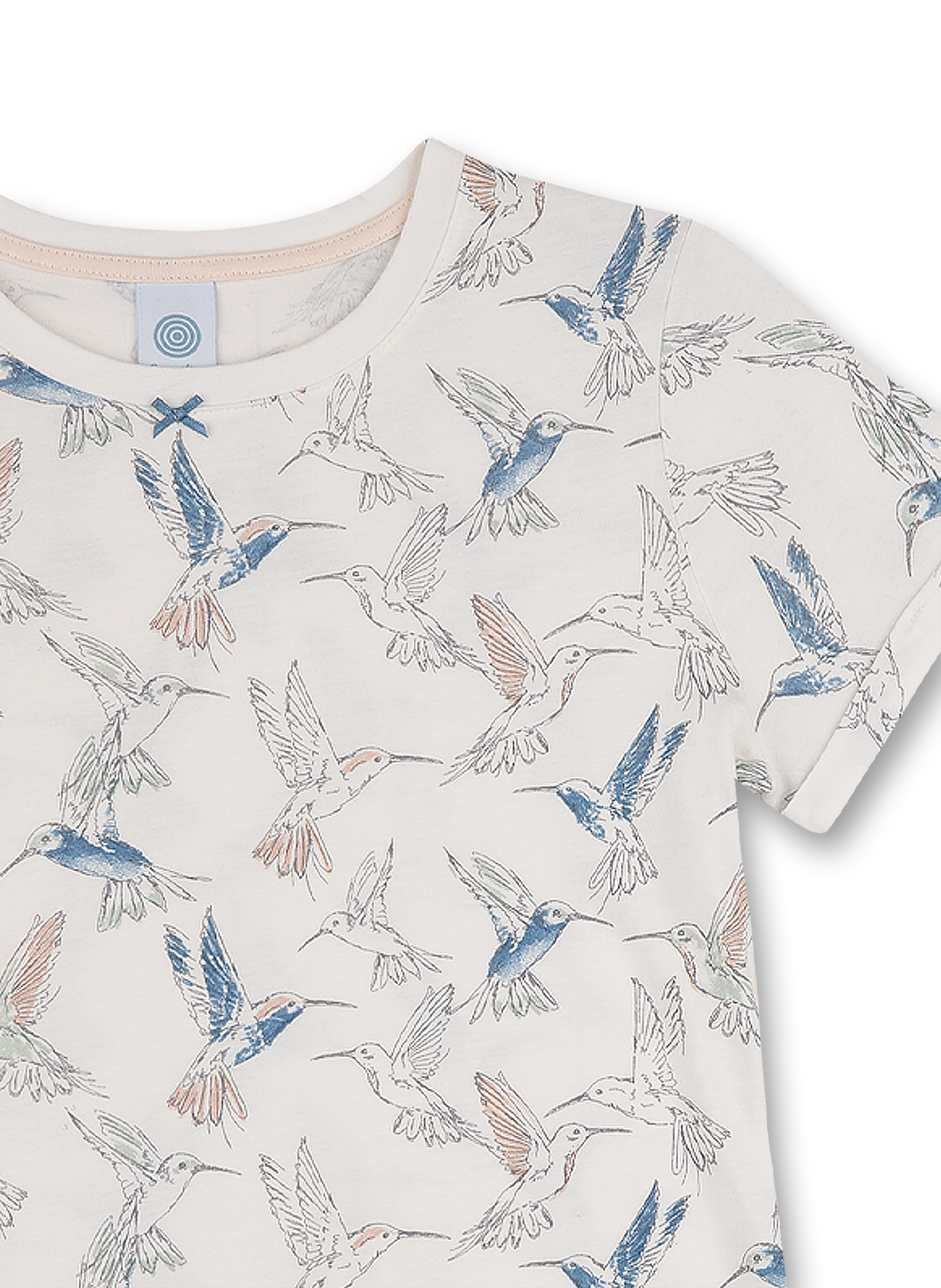 Mädchen-Schlafanzug kurz Beige Hummingbird