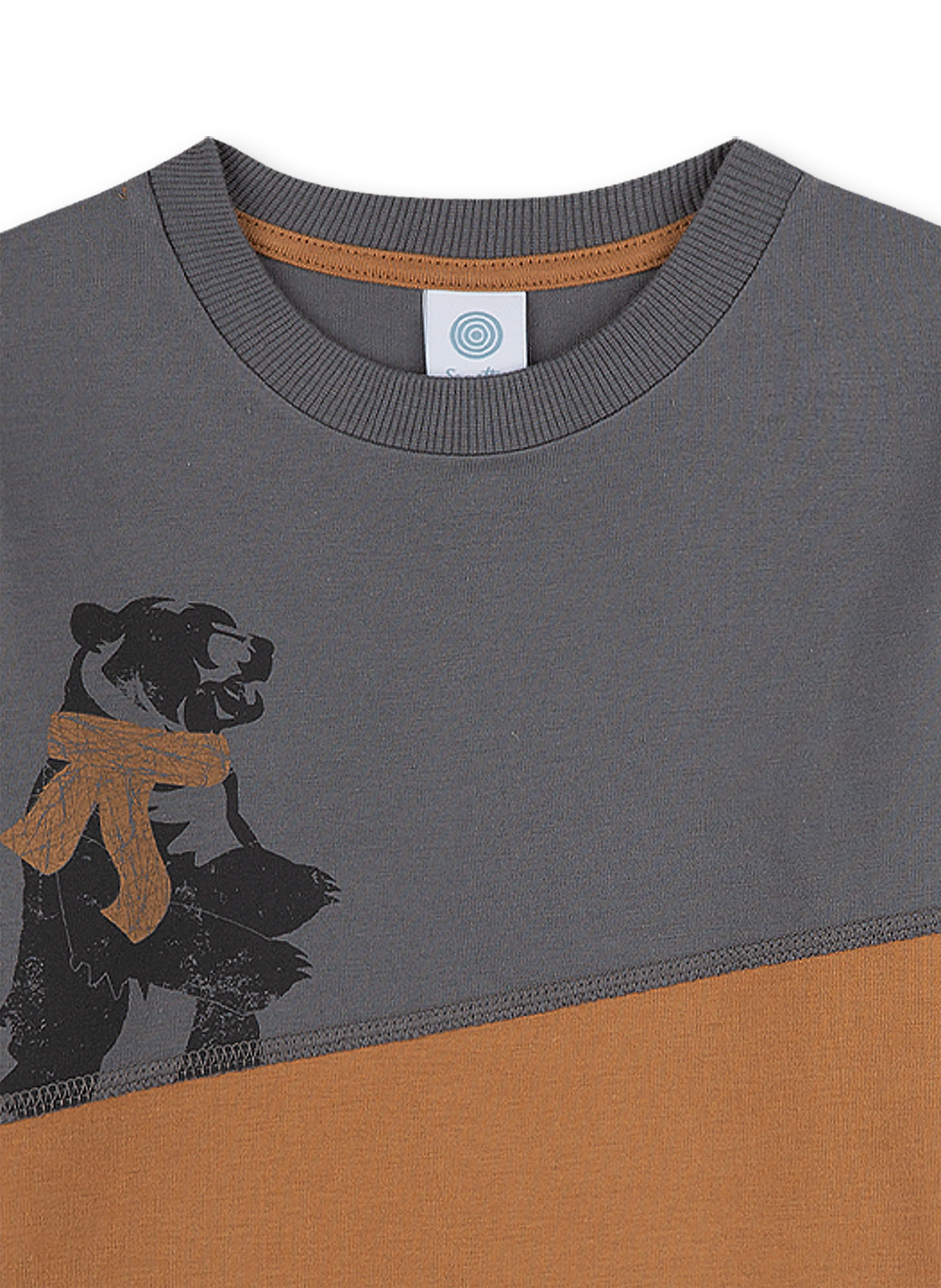 Jungen-Schlafanzug Grau Bear