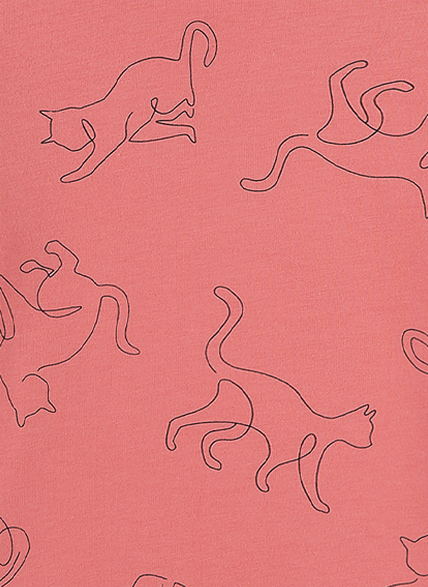 Mädchen-Schlafanzug Rosa Fancy Cat