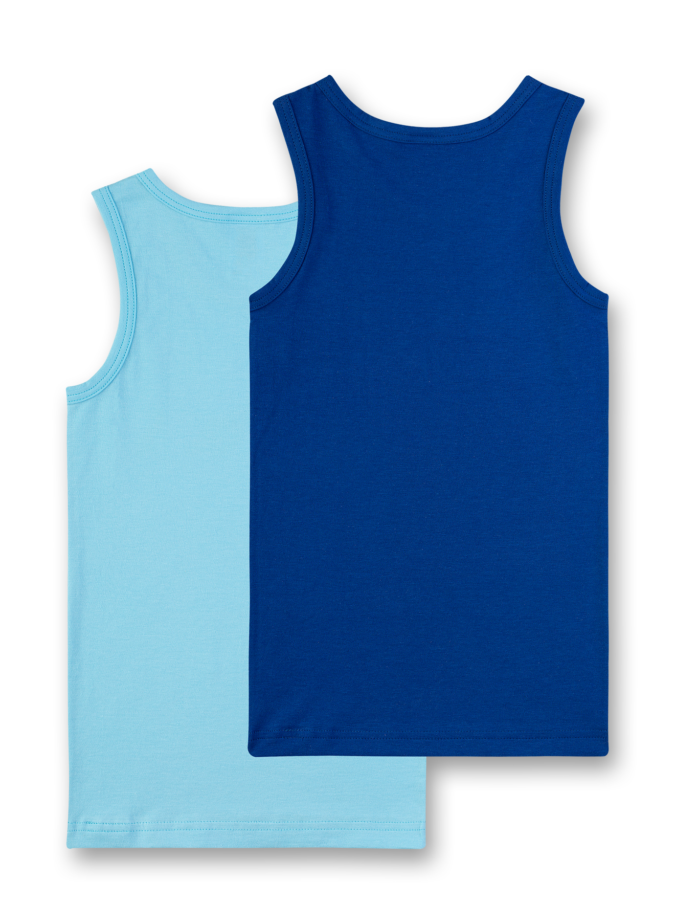 Jungen-Unterhemd (Doppelpack) Blau und Hellblau Crocodile Island