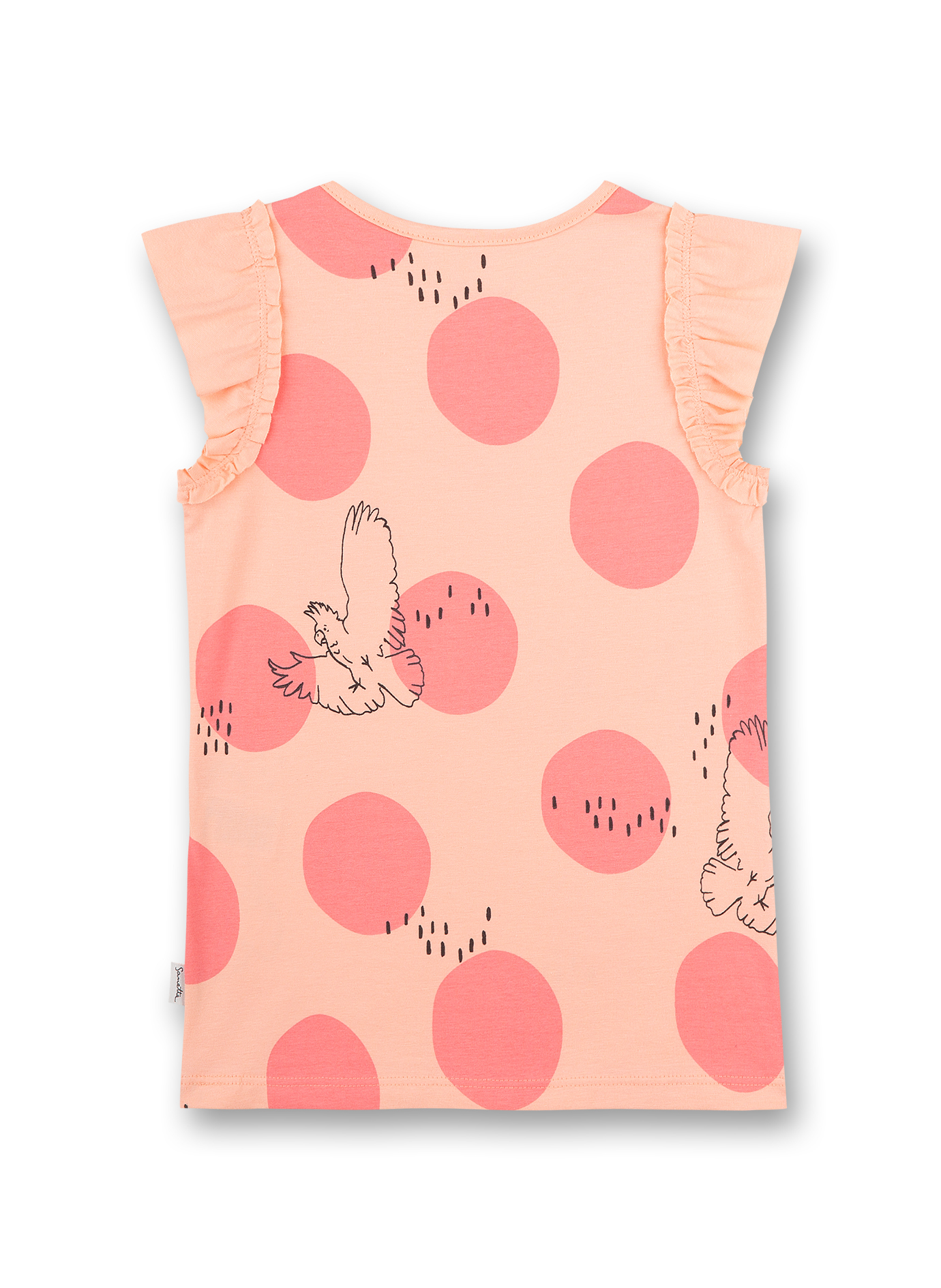 Mädchen T-Shirt Rosa Dots-Allover Tropical