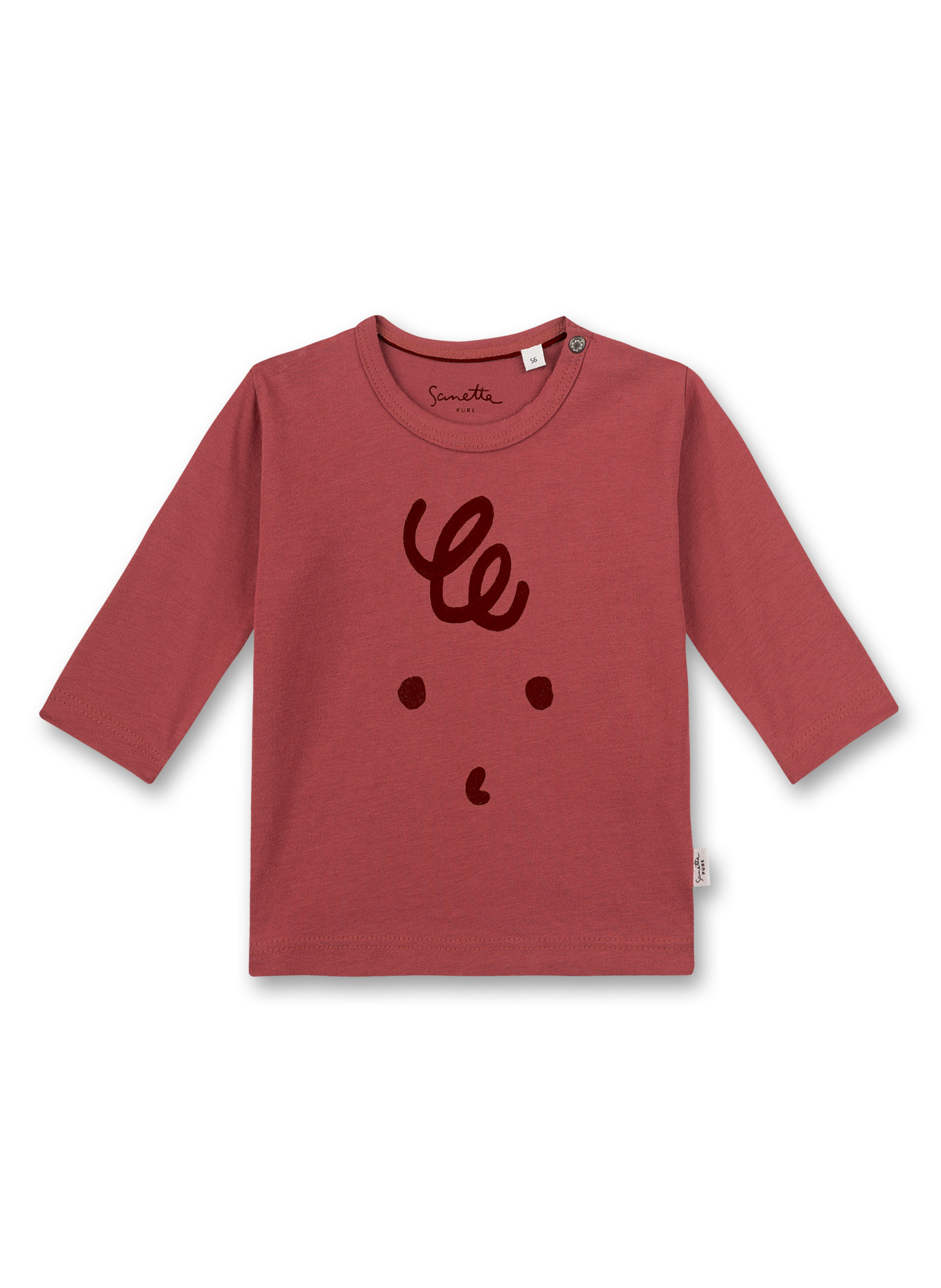 Mädchen-Shirt langarm Rot