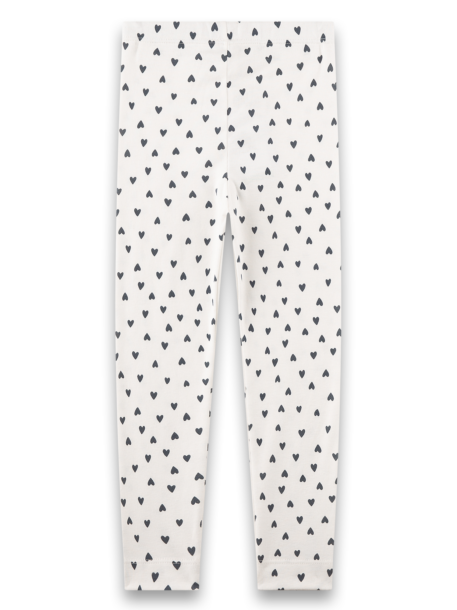 Hose, Leggings, Herz-Druck, Weiß, Druckmuster