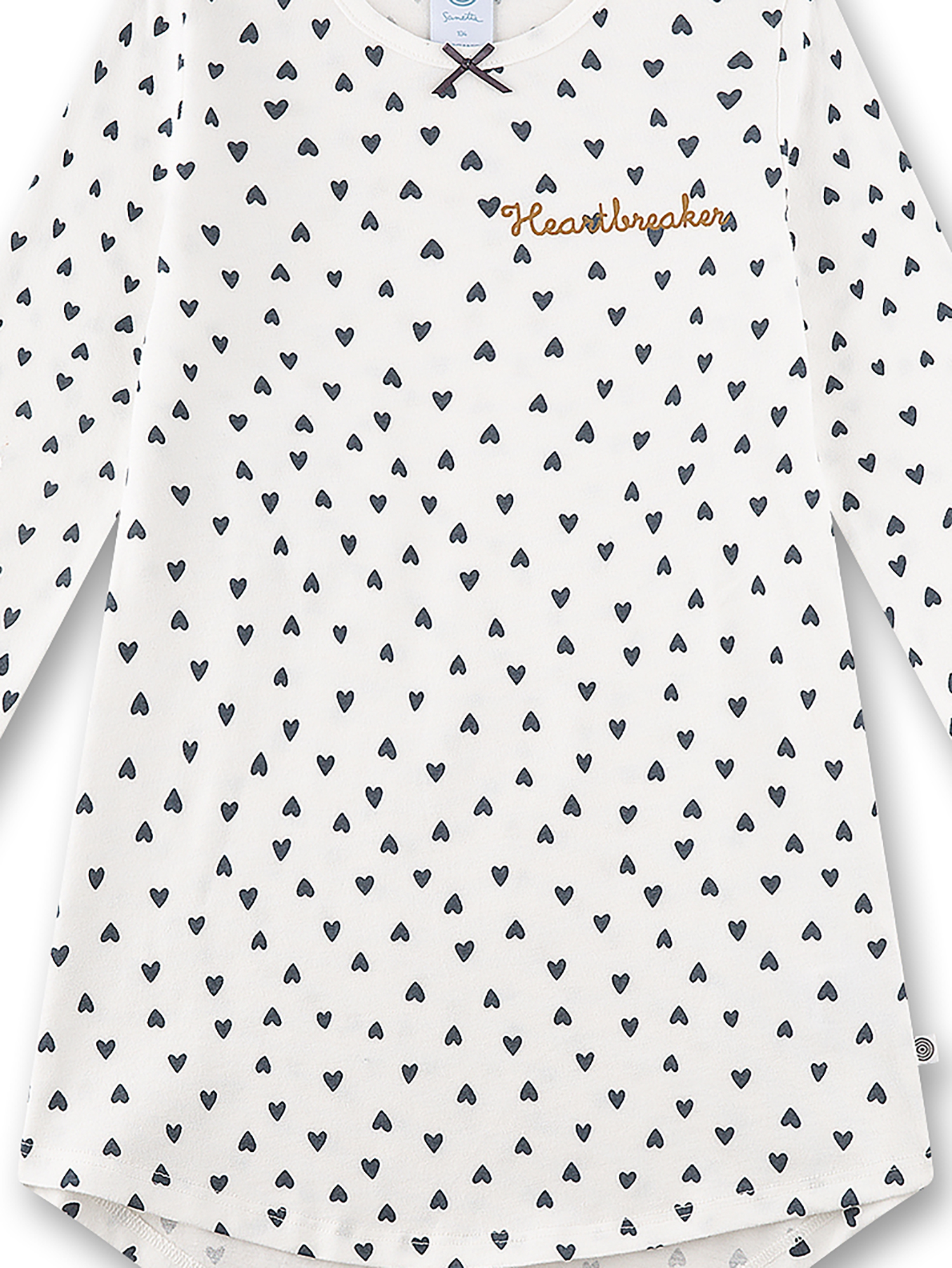 Top, Langarmshirt, Herz-Muster, Kleidung, Kinder