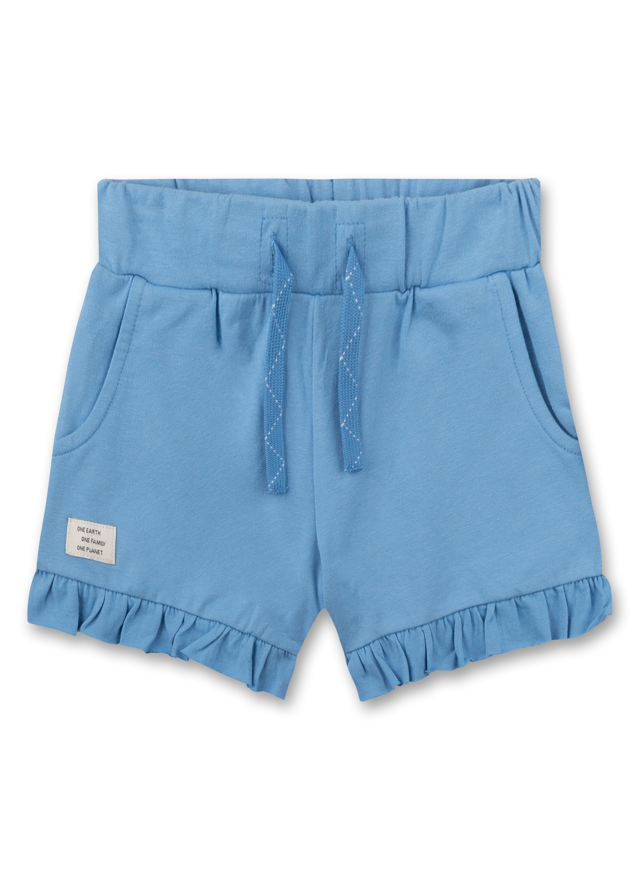Mädchen-Sweatshorts Hellblau