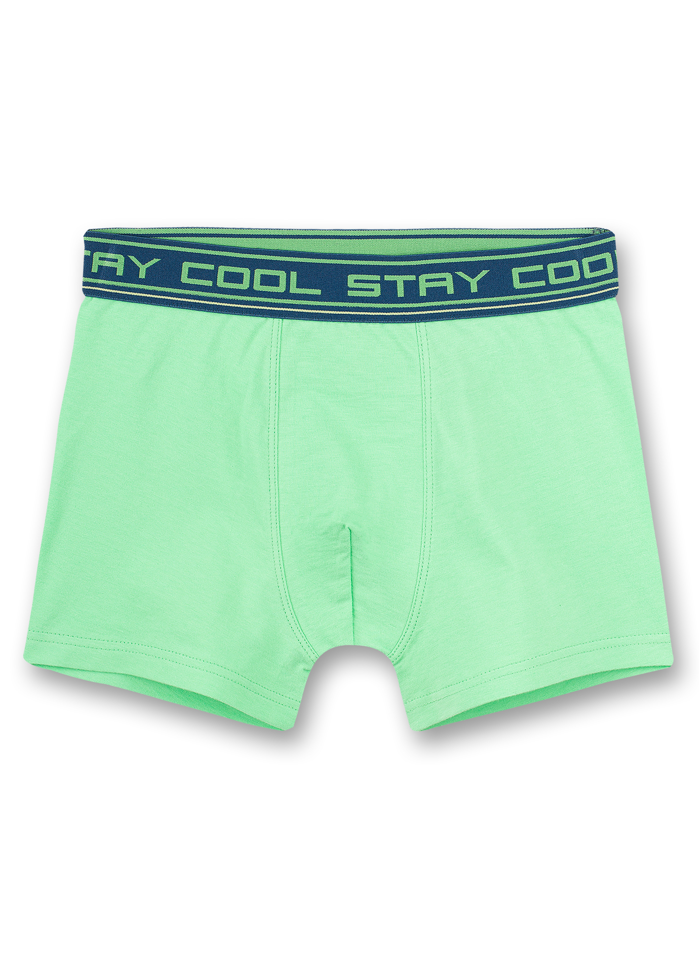 Jungen-Hipshorts (Doppelpack) Graumelange und Neongrün