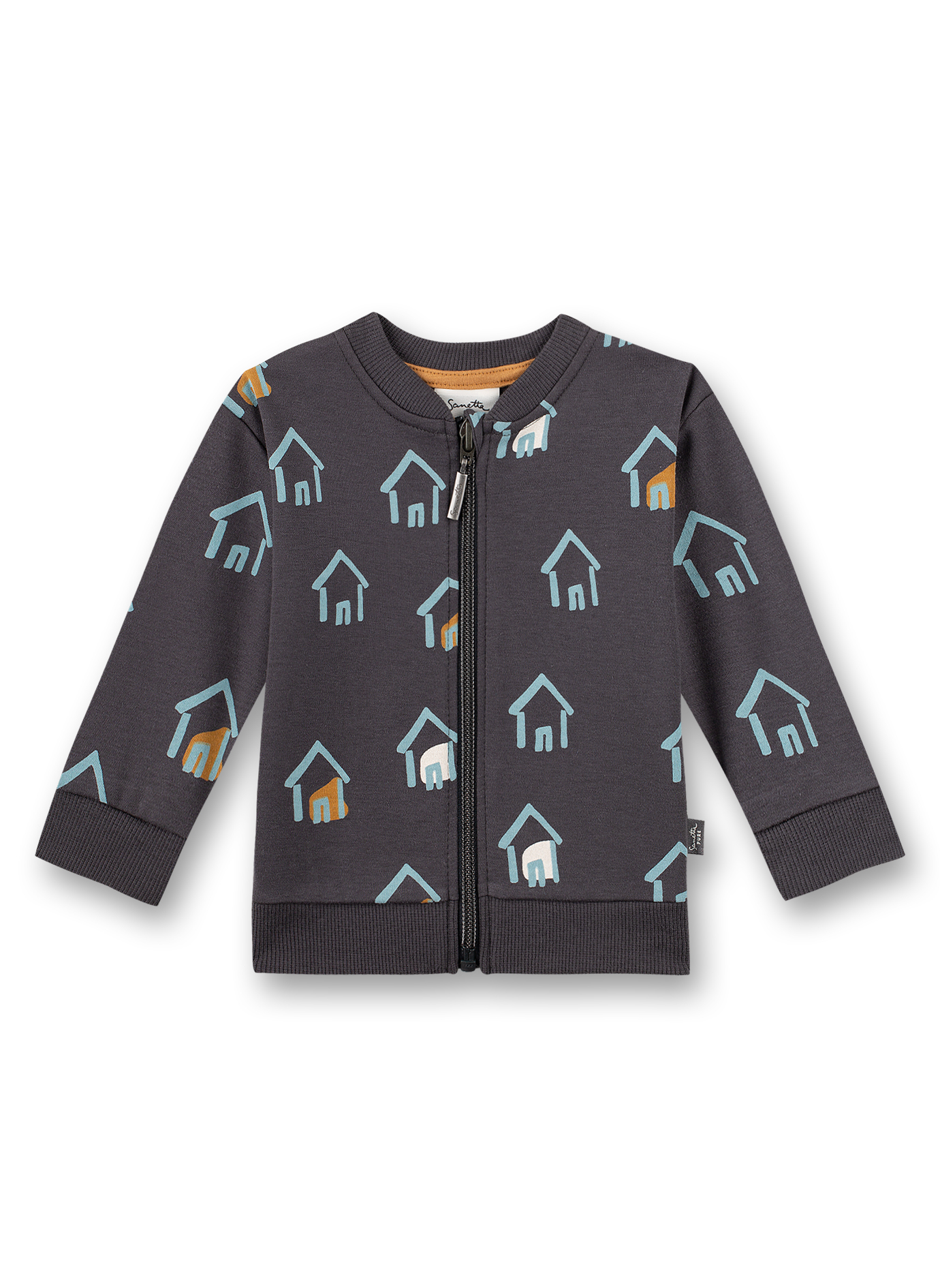 Jungen-Sweatjacke Dunkelgrau