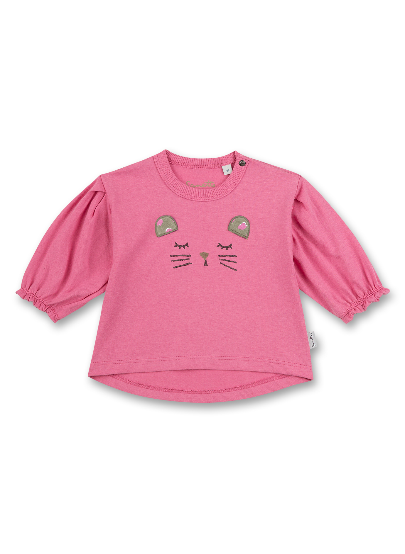 Mädchen-Shirt langarm Pink Lovely Leo