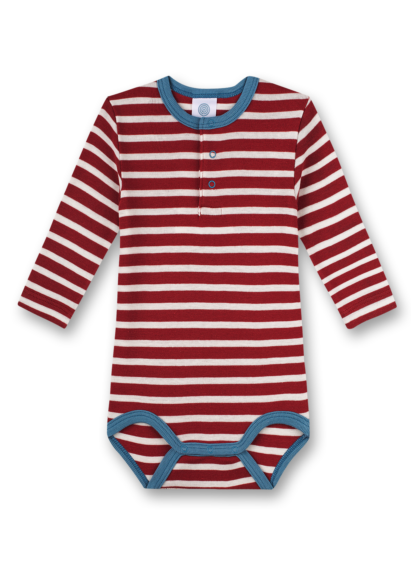 Body langarm Rot Ringel Plane
