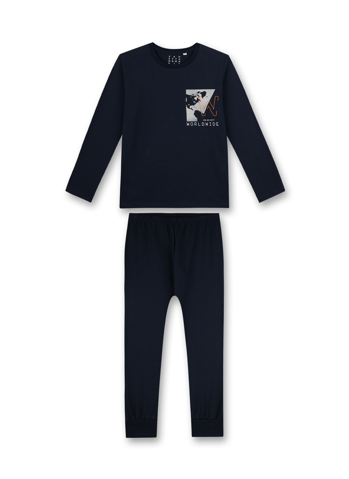 Jungen-Schlfanzug Dunkelblau