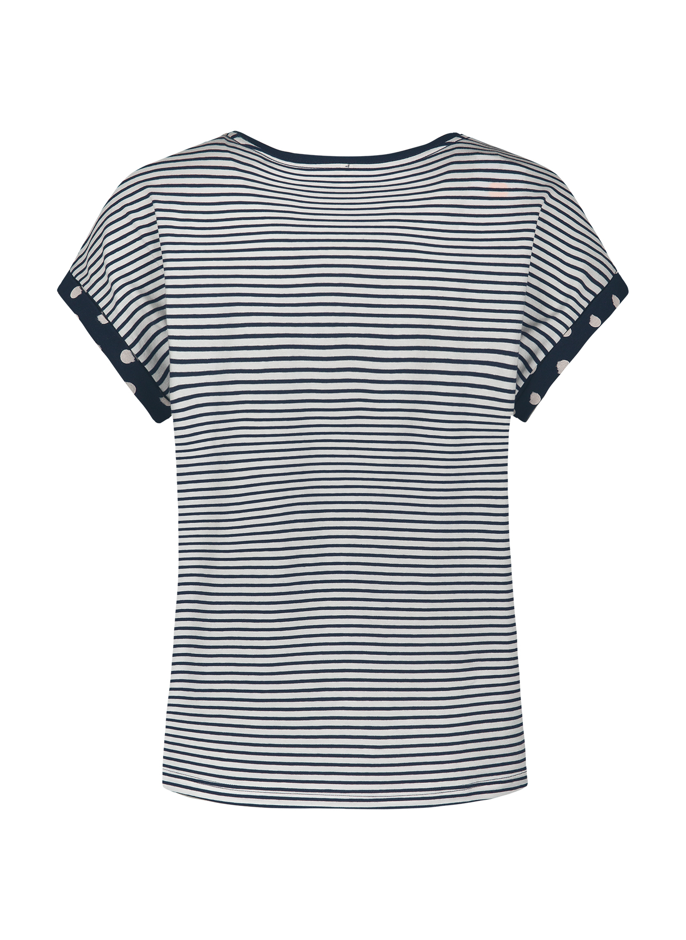 Damen T-Shirt Dunkelblau Dots