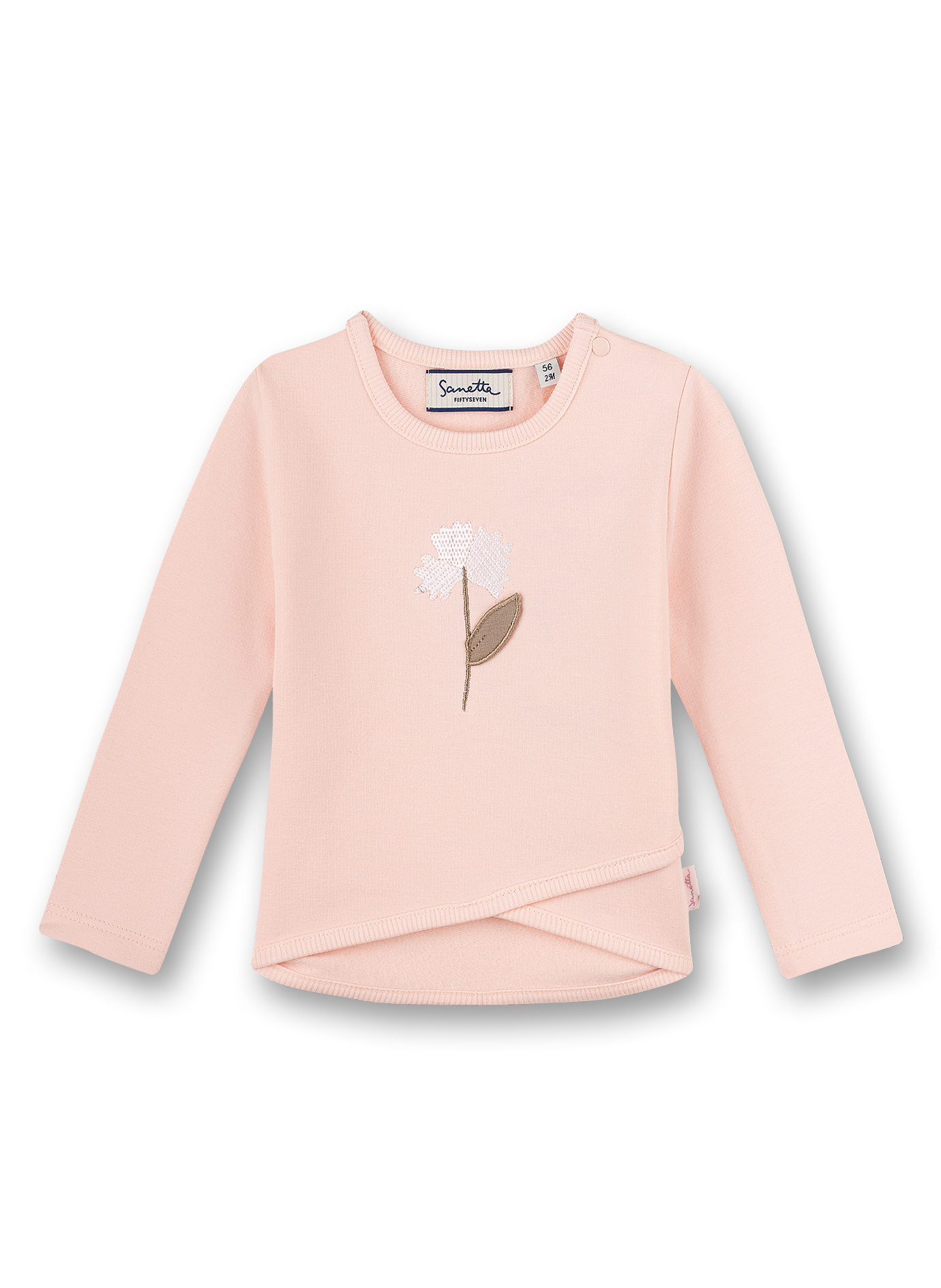 Mädchen-Sweatshirt Rosa Family Stork